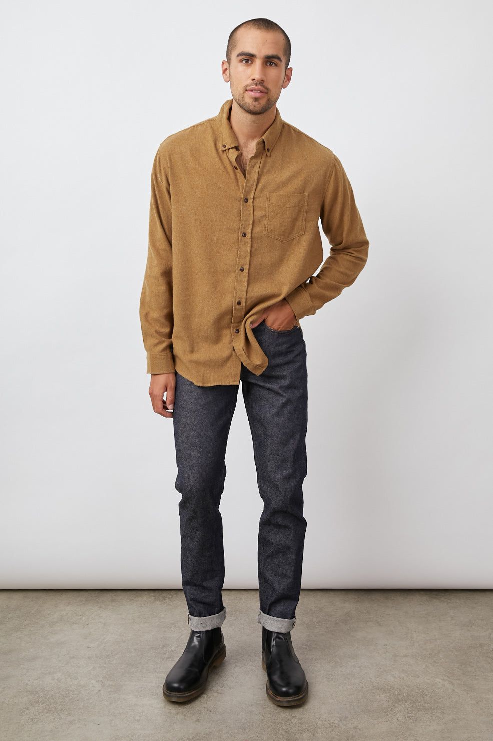 RUNSON SHIRT - GOLDEN ROD sold by Rails product image thumbnail 3