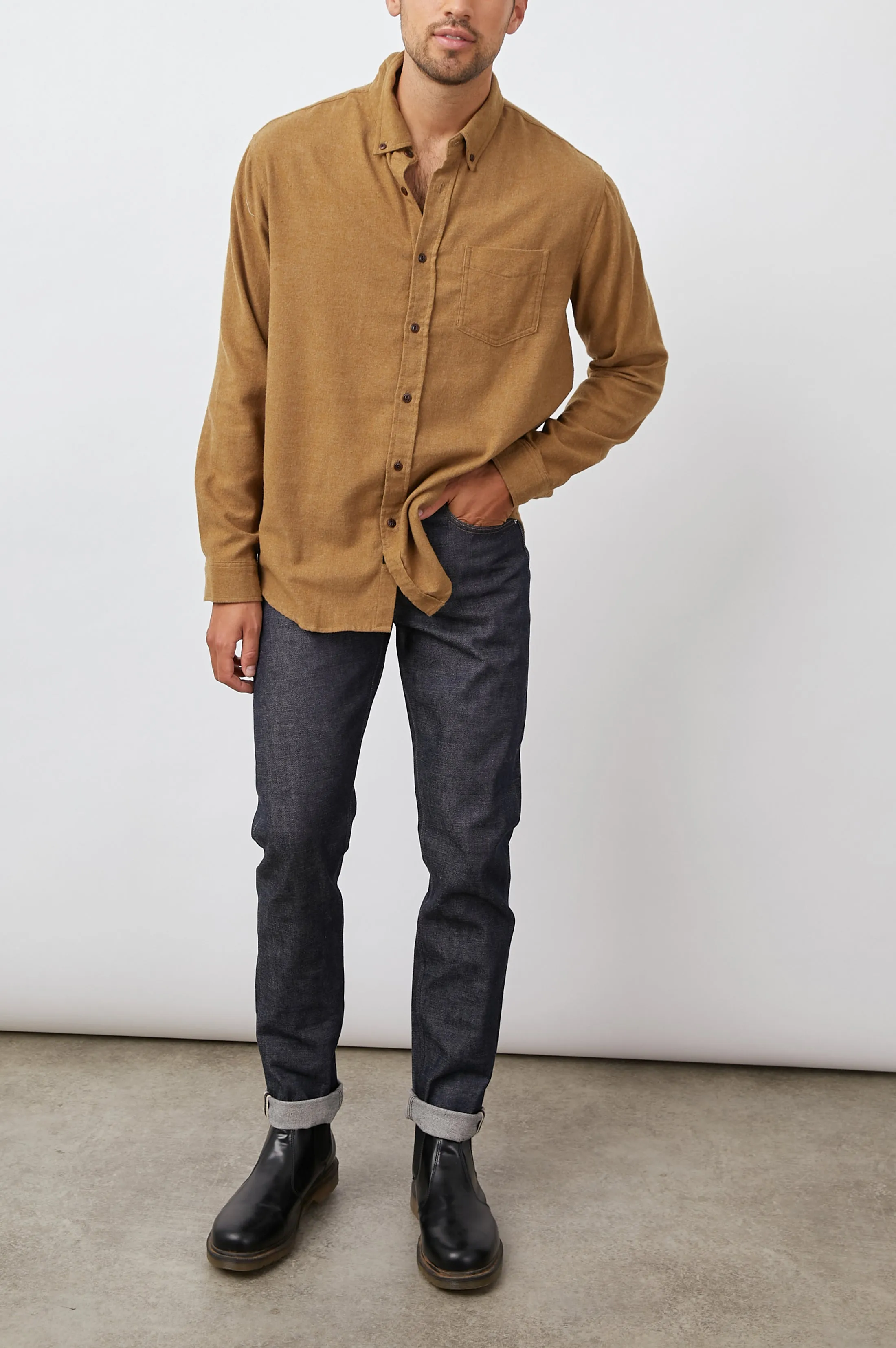 RUNSON SHIRT - GOLDEN ROD sold by Rails product image thumbnail 3