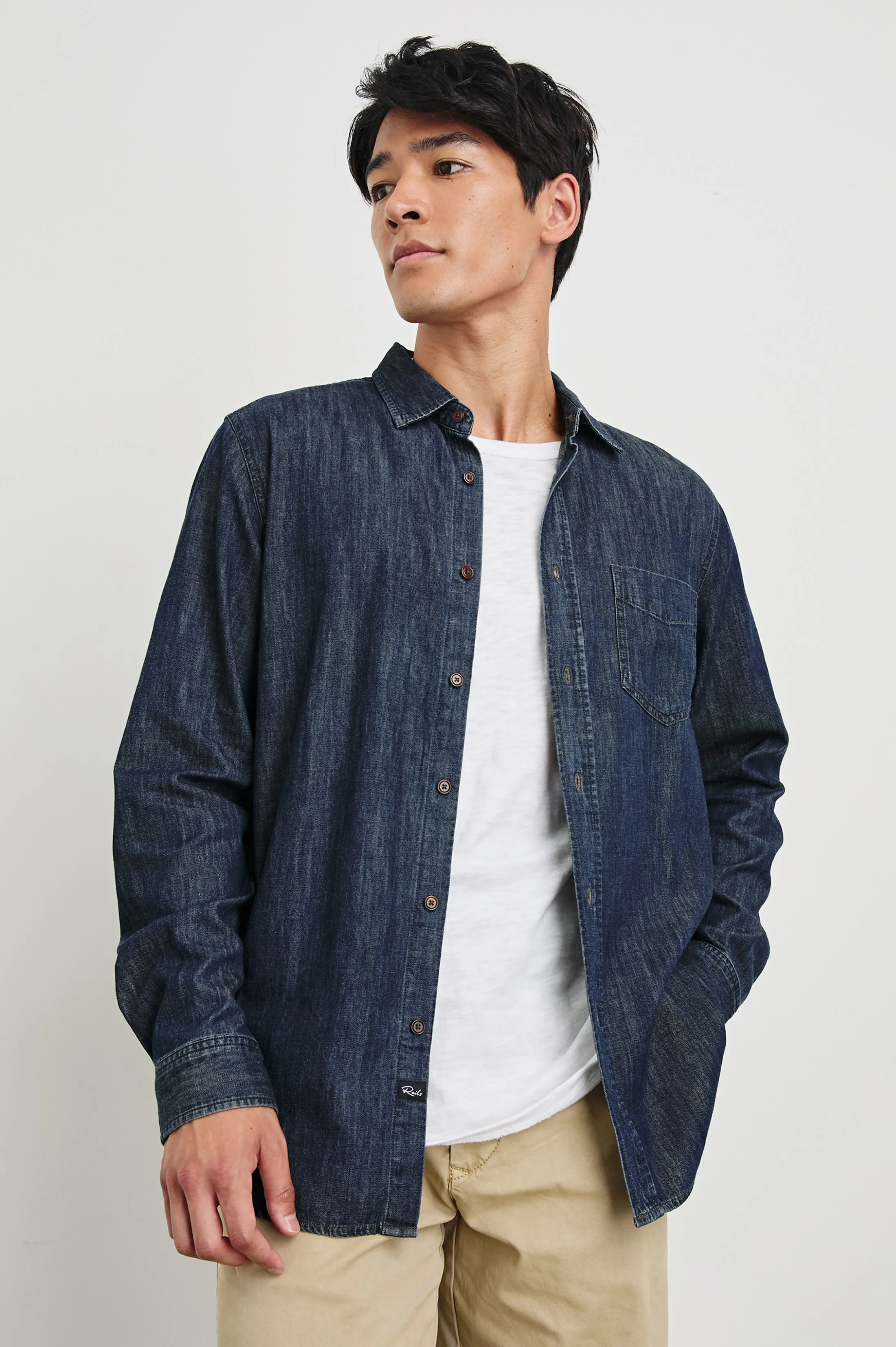 COLTON SHIRT - DARK WASH INDIGO sold by Rails product image thumbnail 4