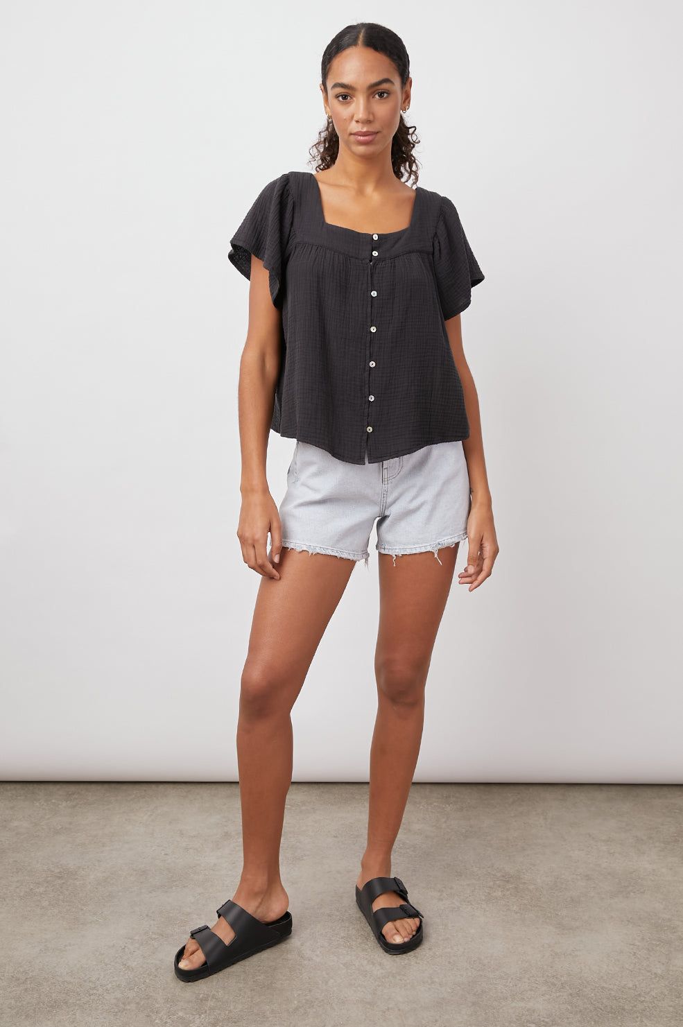 MAGNOLIA TOP - BLACK sold by Rails product image thumbnail 3