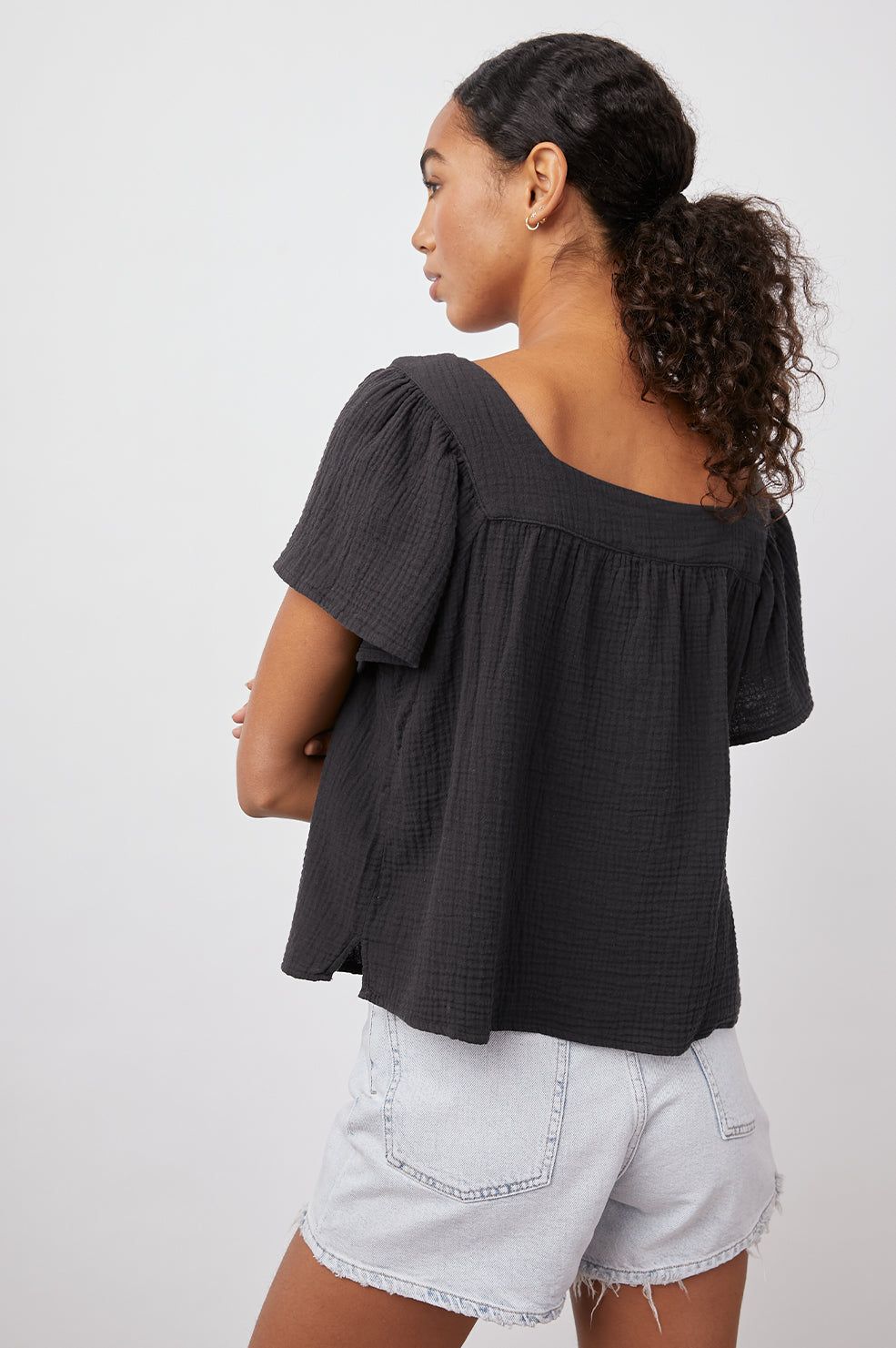 MAGNOLIA TOP - BLACK sold by Rails product image thumbnail 5