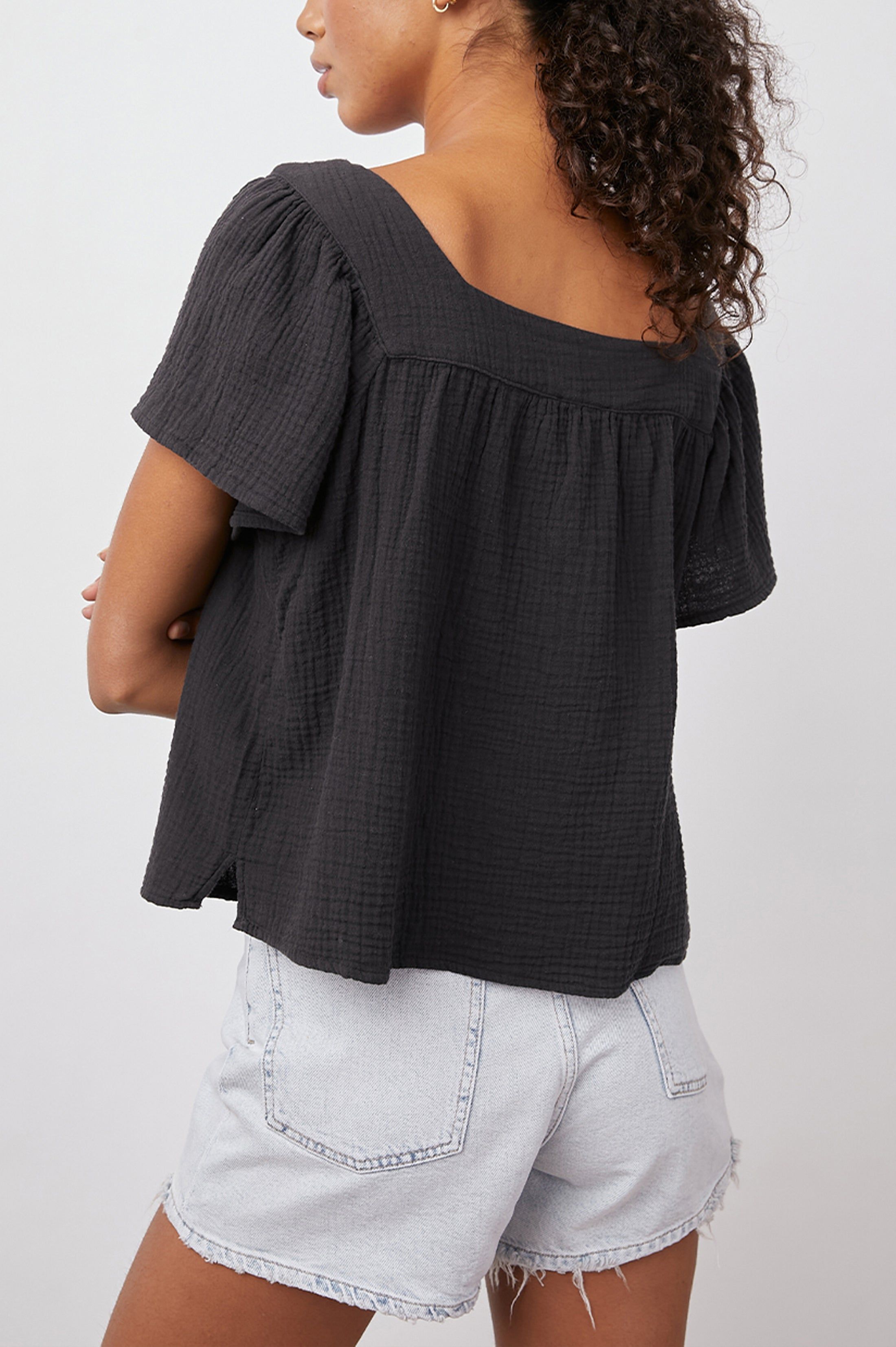MAGNOLIA TOP - BLACK sold by Rails product image thumbnail 4
