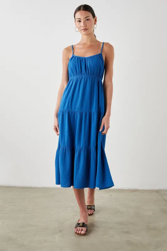 BLAKELY DRESS - SAPPHIRE made by Rails