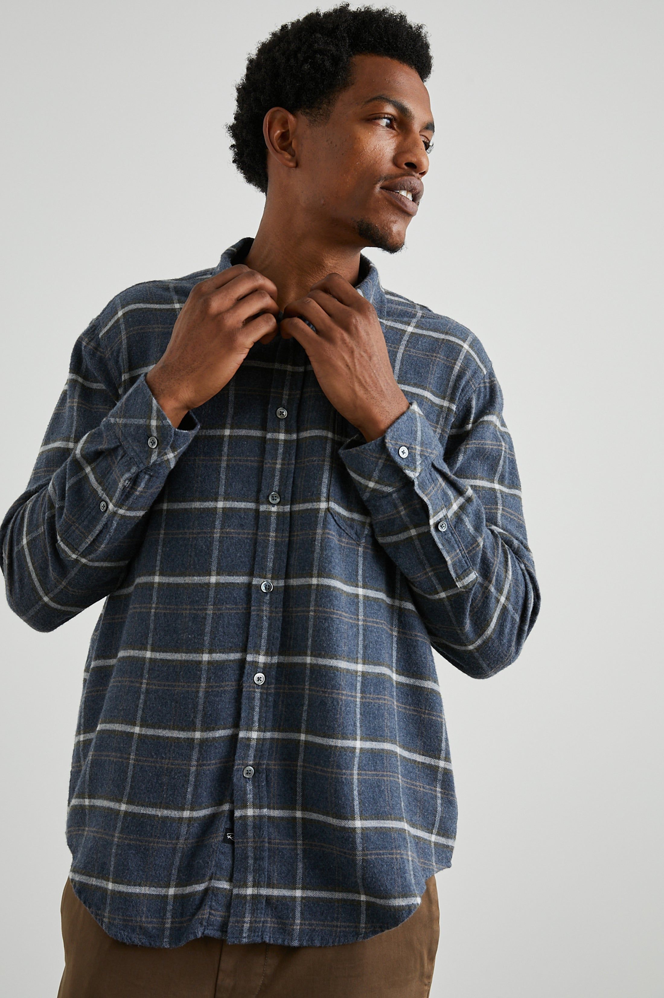 LENNOX SHIRT - SHADOW WHEAT MELANGE sold by Rails product image thumbnail 3