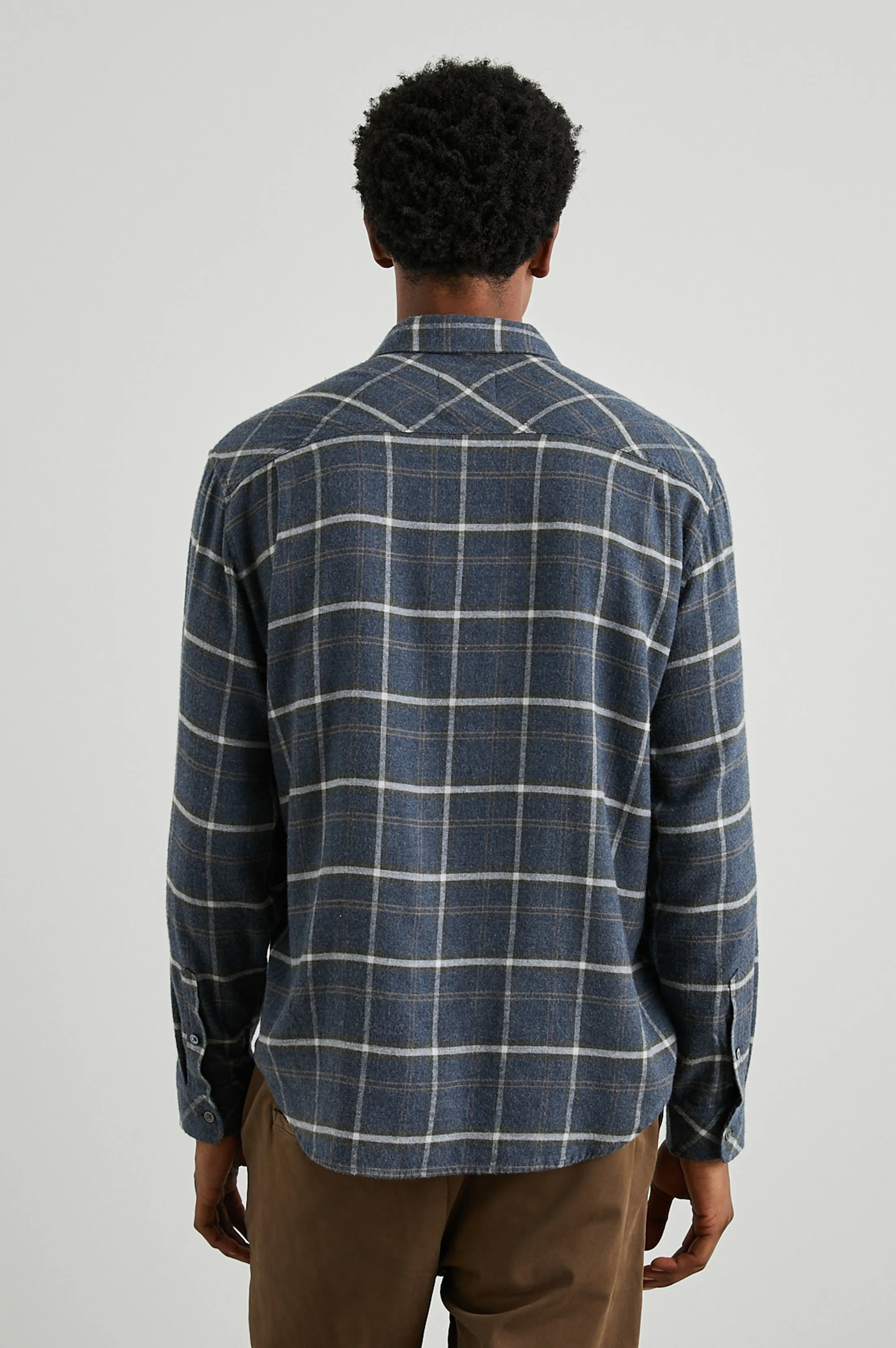 LENNOX SHIRT - SHADOW WHEAT MELANGE sold by Rails product image thumbnail 5