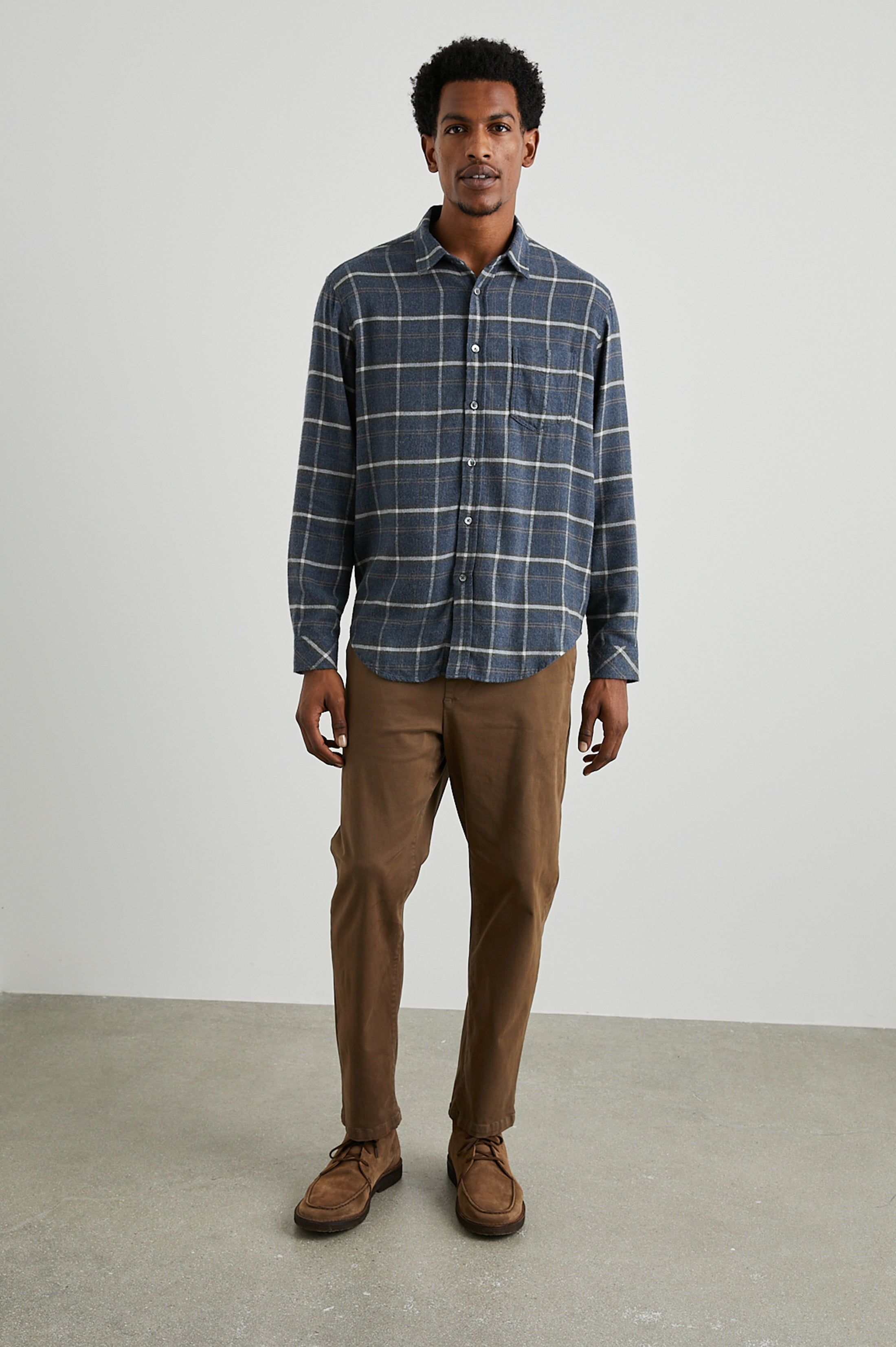 LENNOX SHIRT - SHADOW WHEAT MELANGE sold by Rails product image thumbnail 4