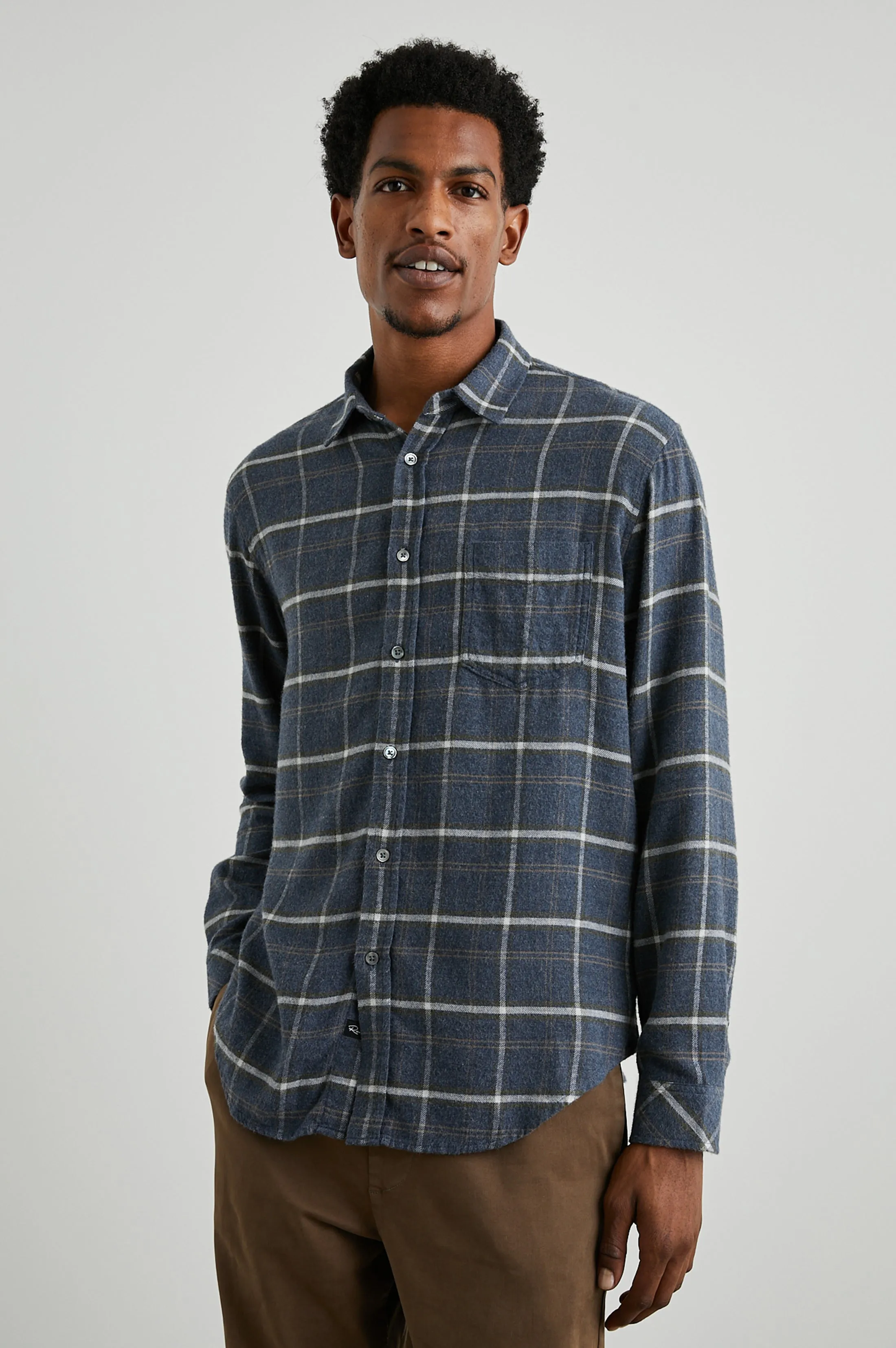 LENNOX SHIRT - SHADOW WHEAT MELANGE sold by Rails