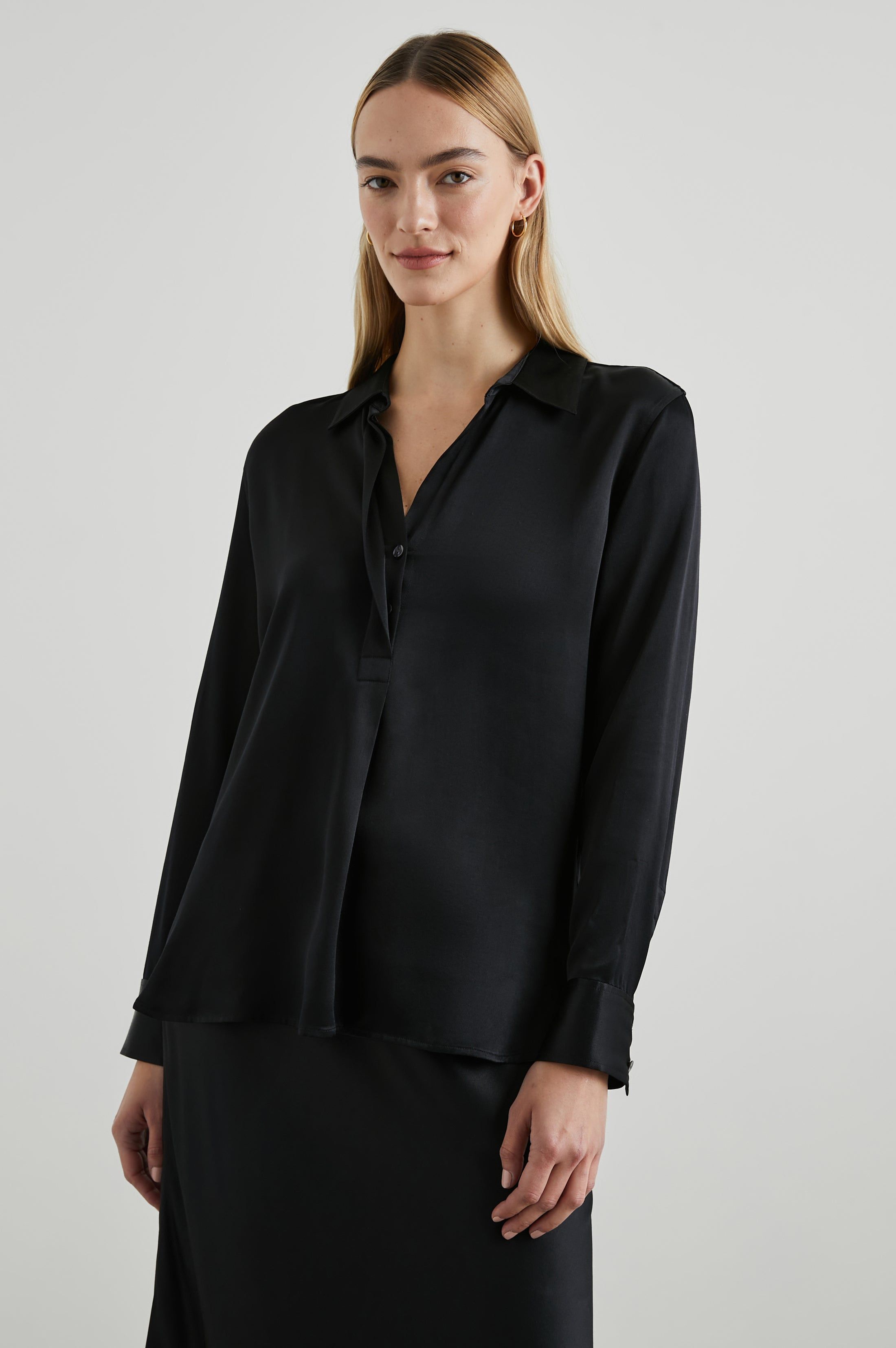 NISSA TOP - BLACK sold by Rails