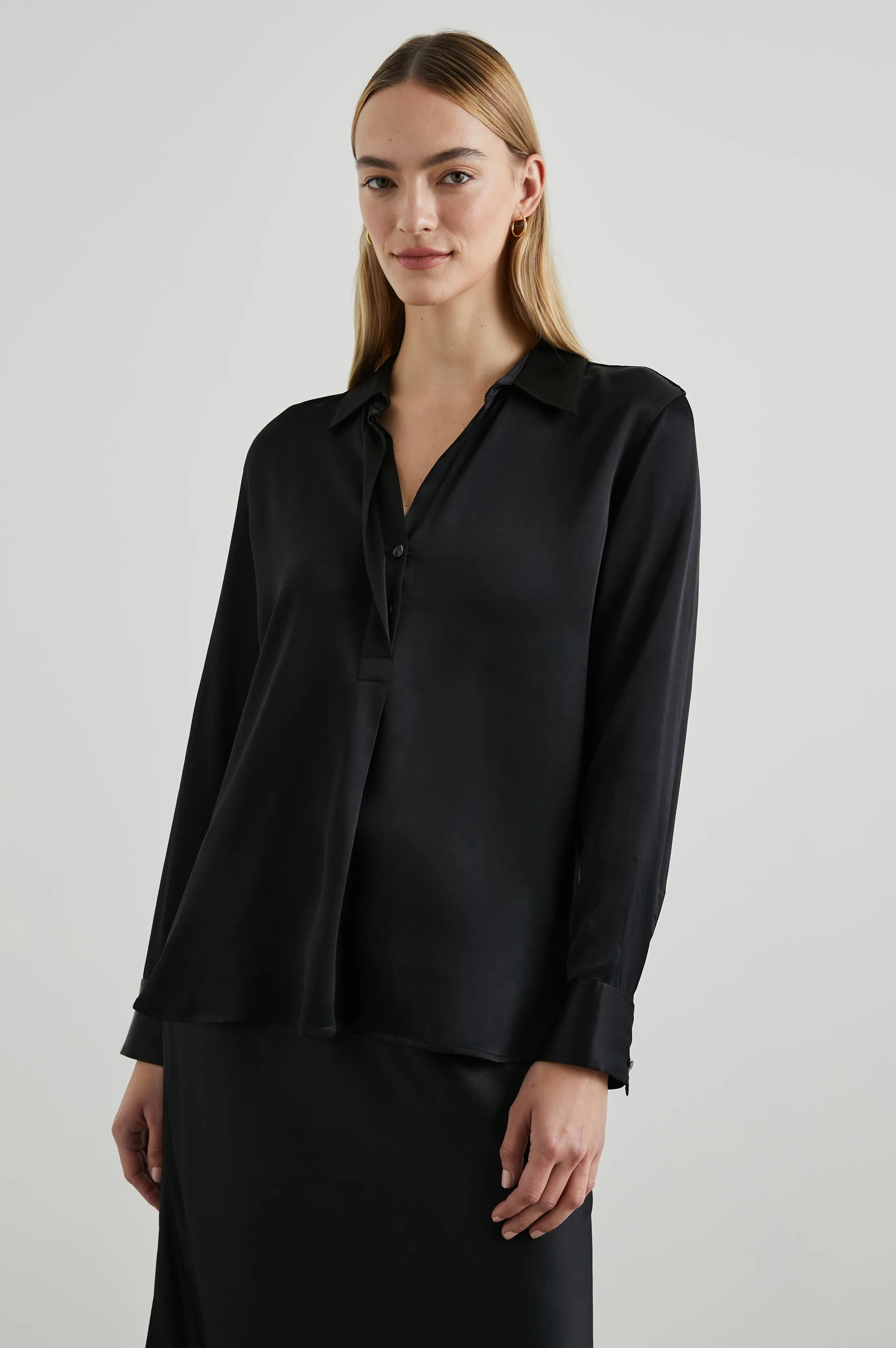 NISSA TOP - BLACK sold by Rails