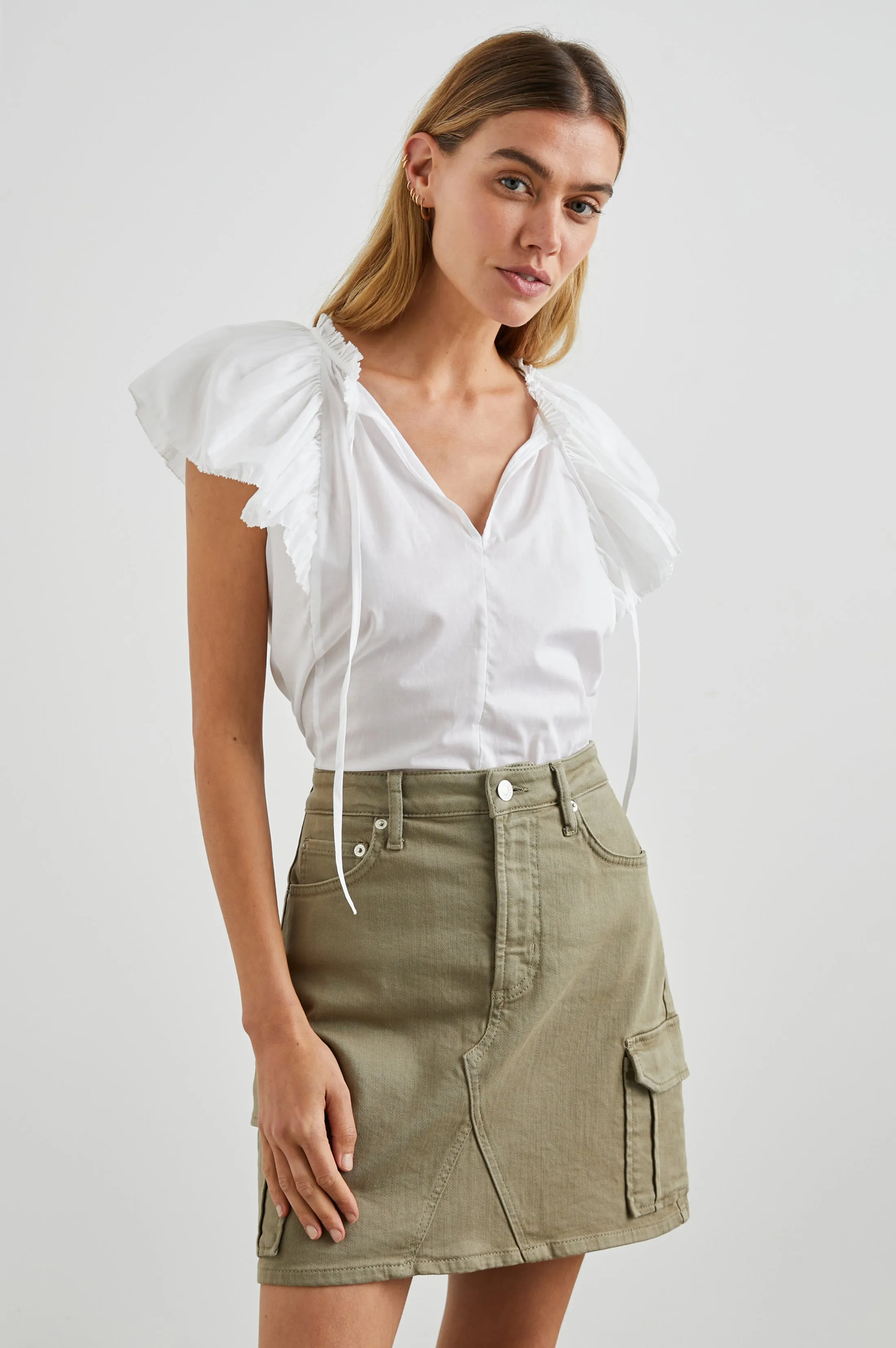 KARYSA TOP - WHITE sold by Rails product image thumbnail 2