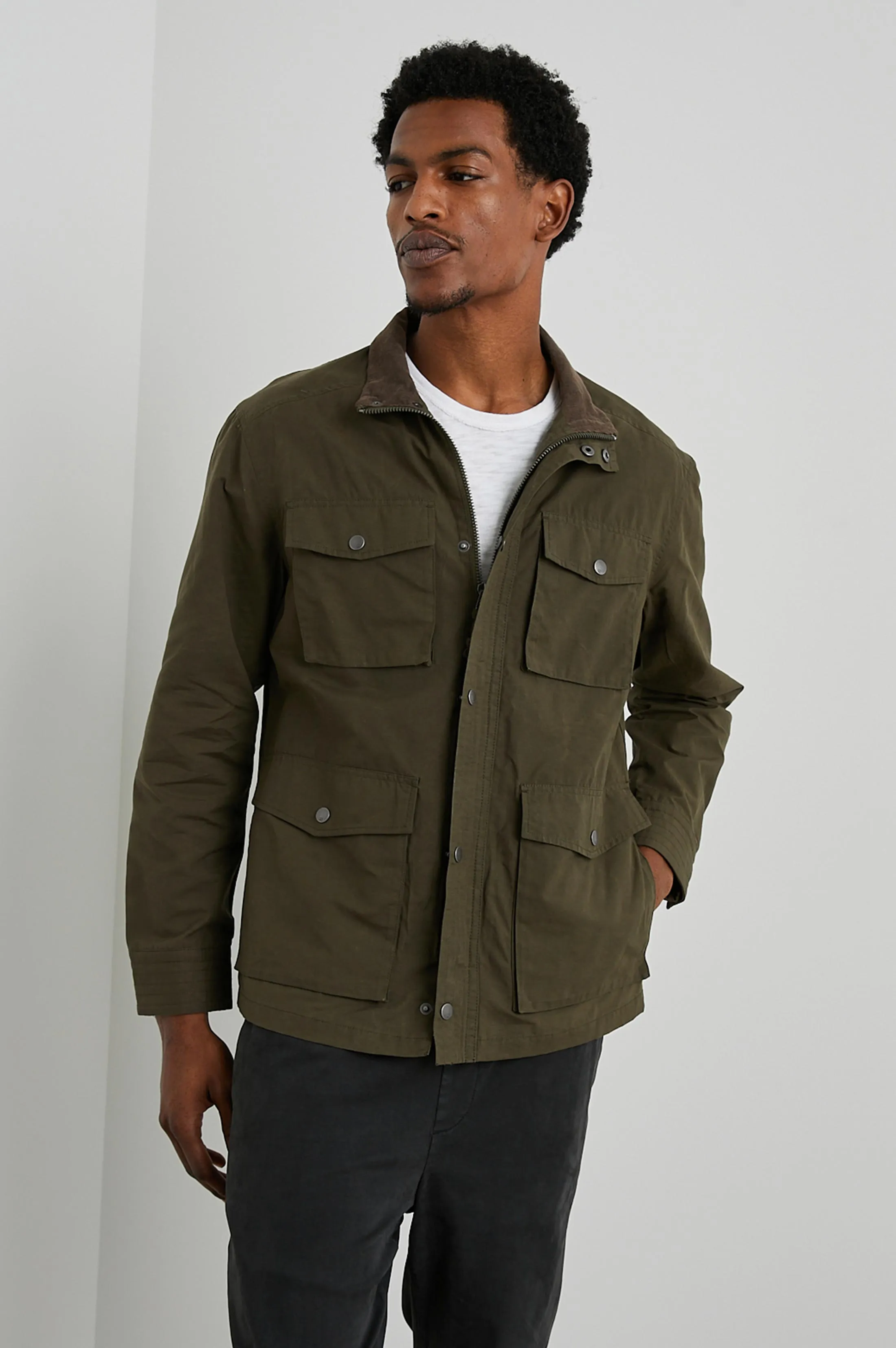 CARDIFF JACKET - DARK OLIVE sold by Rails product image thumbnail 3