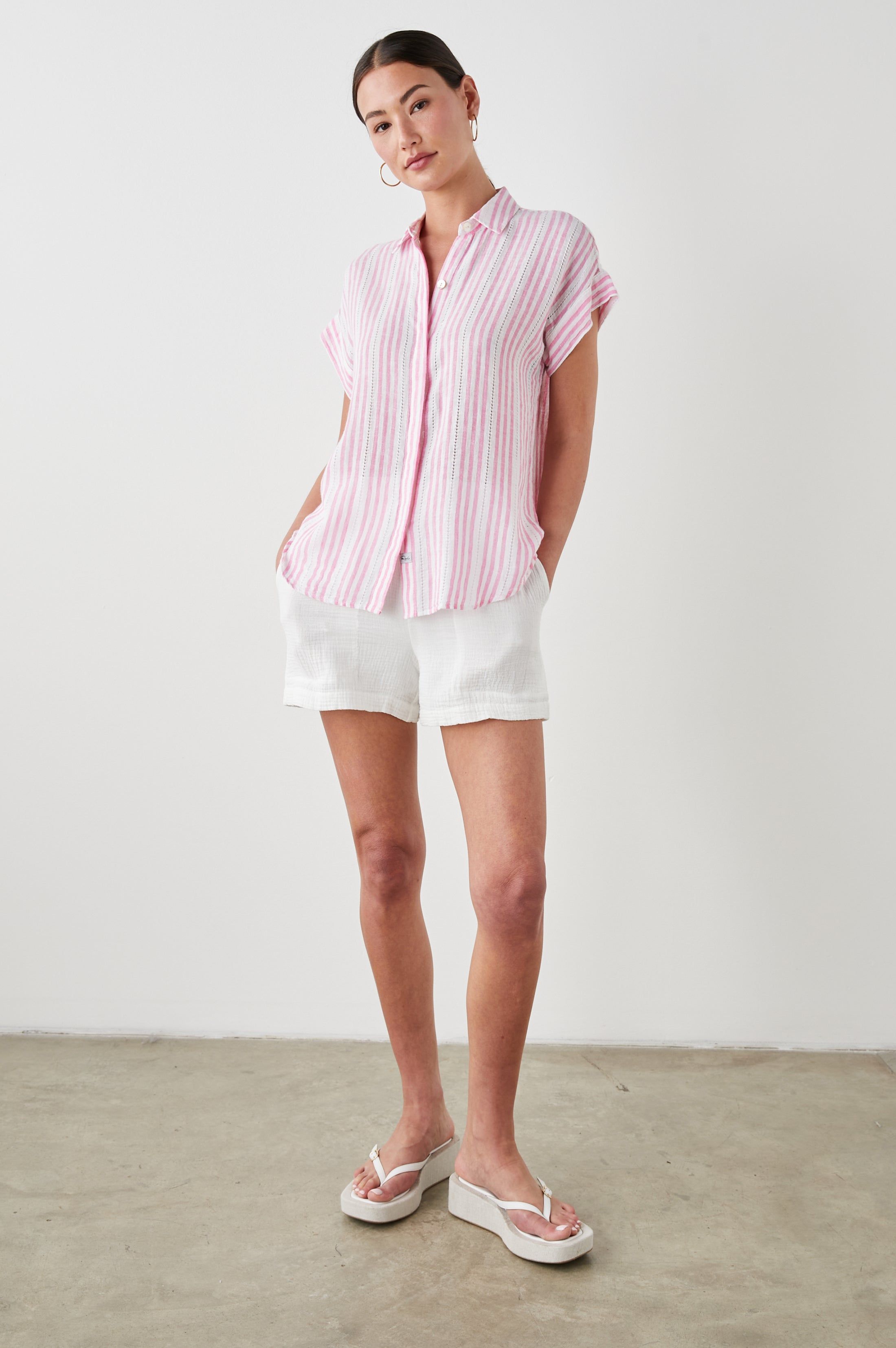 JAMIE SHIRT - KOKOMO STRIPE sold by Rails product image thumbnail 3
