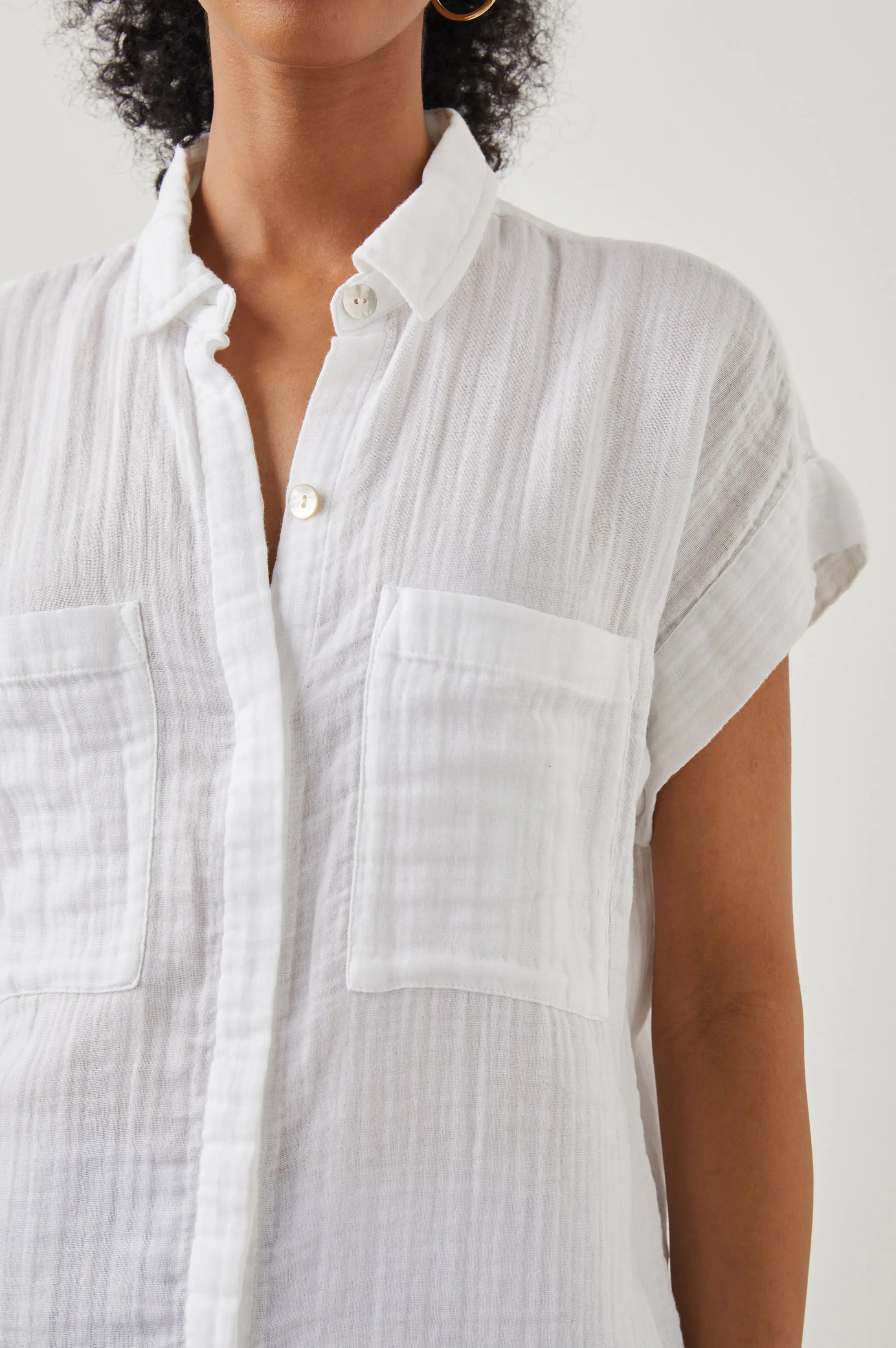 CITO SHIRT - TRUE WHITE sold by Rails product image thumbnail 2