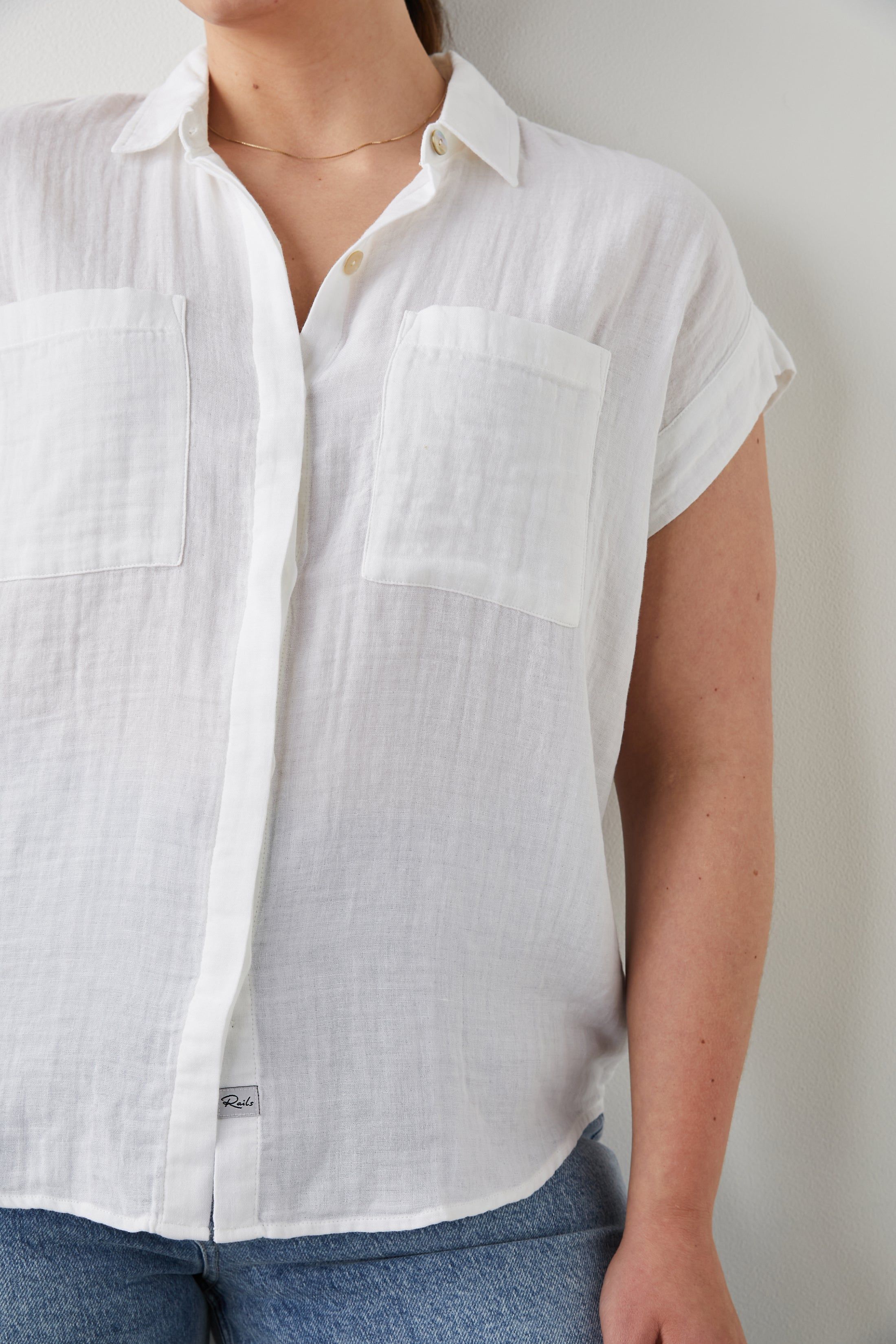 CITO SHIRT - TRUE WHITE sold by Rails product image thumbnail 8