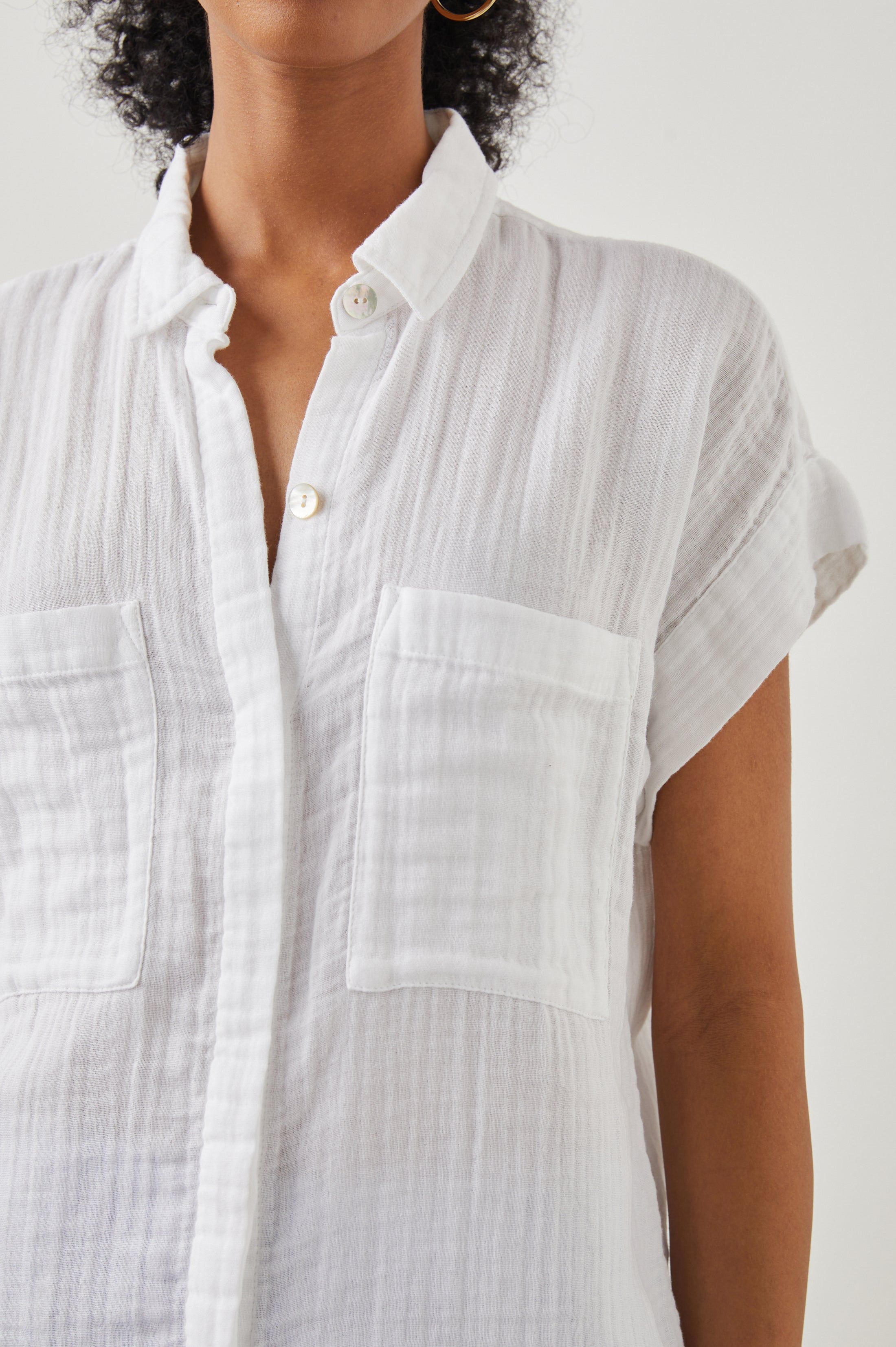 CITO SHIRT - TRUE WHITE sold by Rails product image thumbnail 3