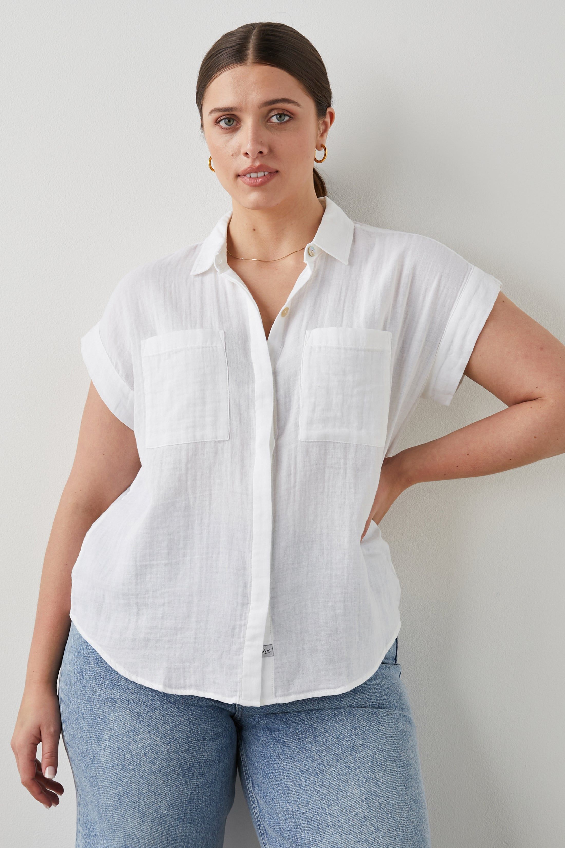 CITO SHIRT - TRUE WHITE sold by Rails product image thumbnail 7