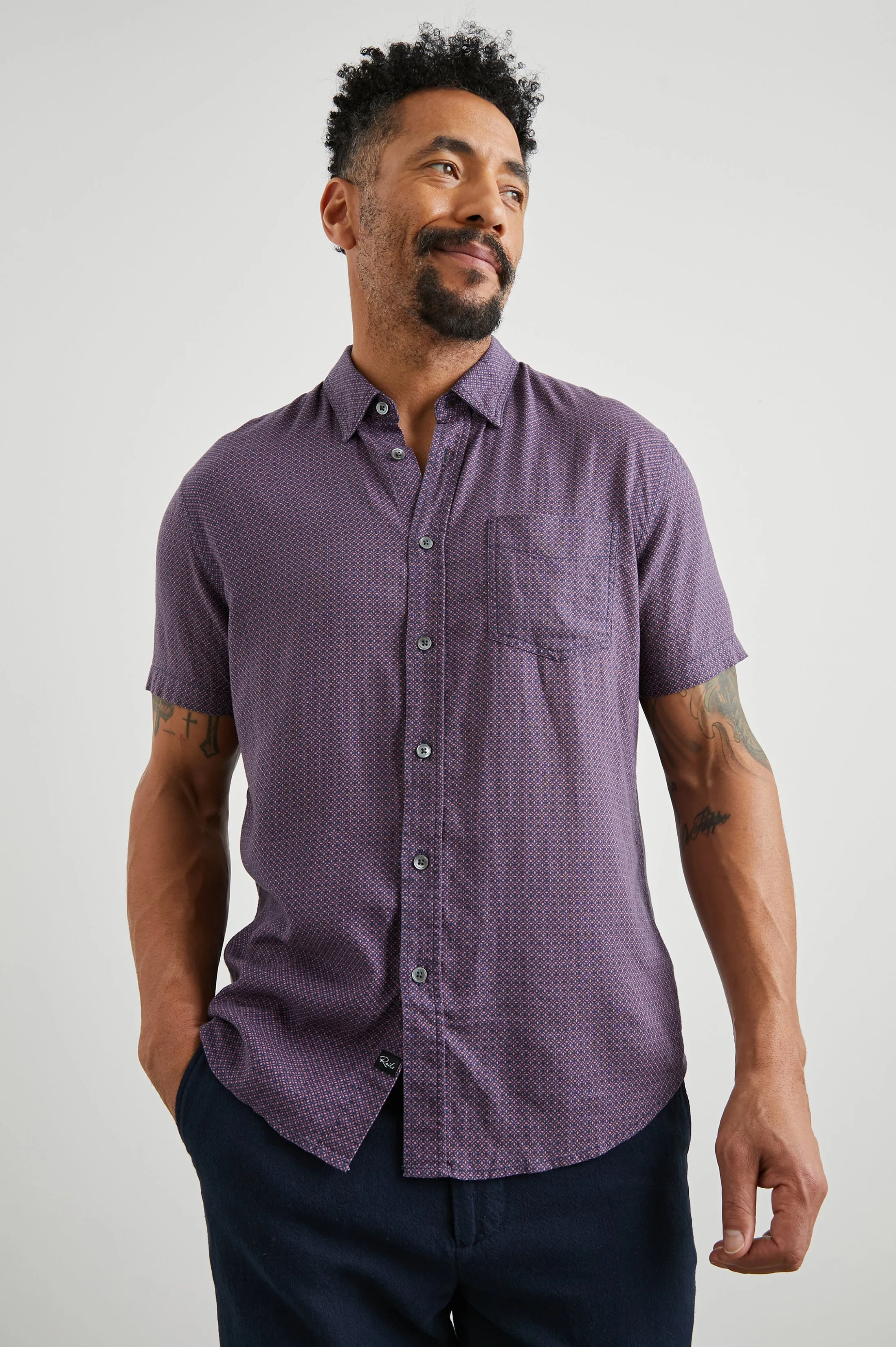 CARSON SHIRT - MOROCCAN TILE ROSE sold by Rails