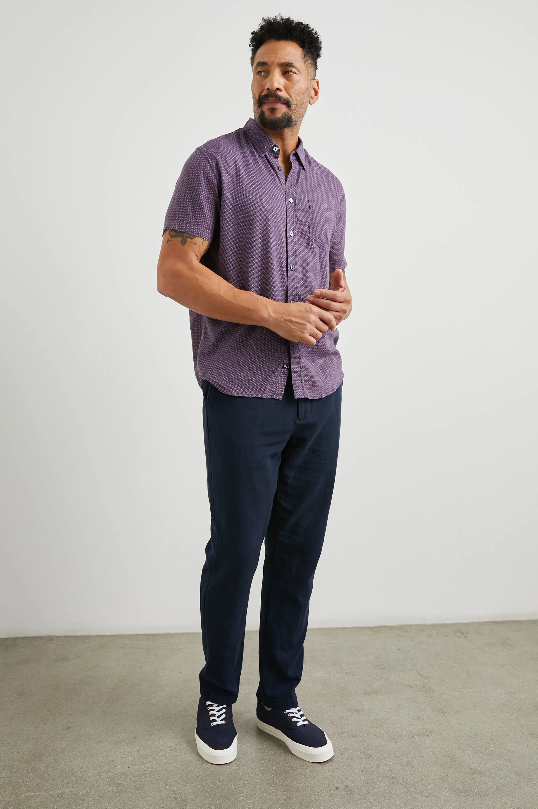 CARSON SHIRT - MOROCCAN TILE ROSE sold by Rails product image thumbnail 3