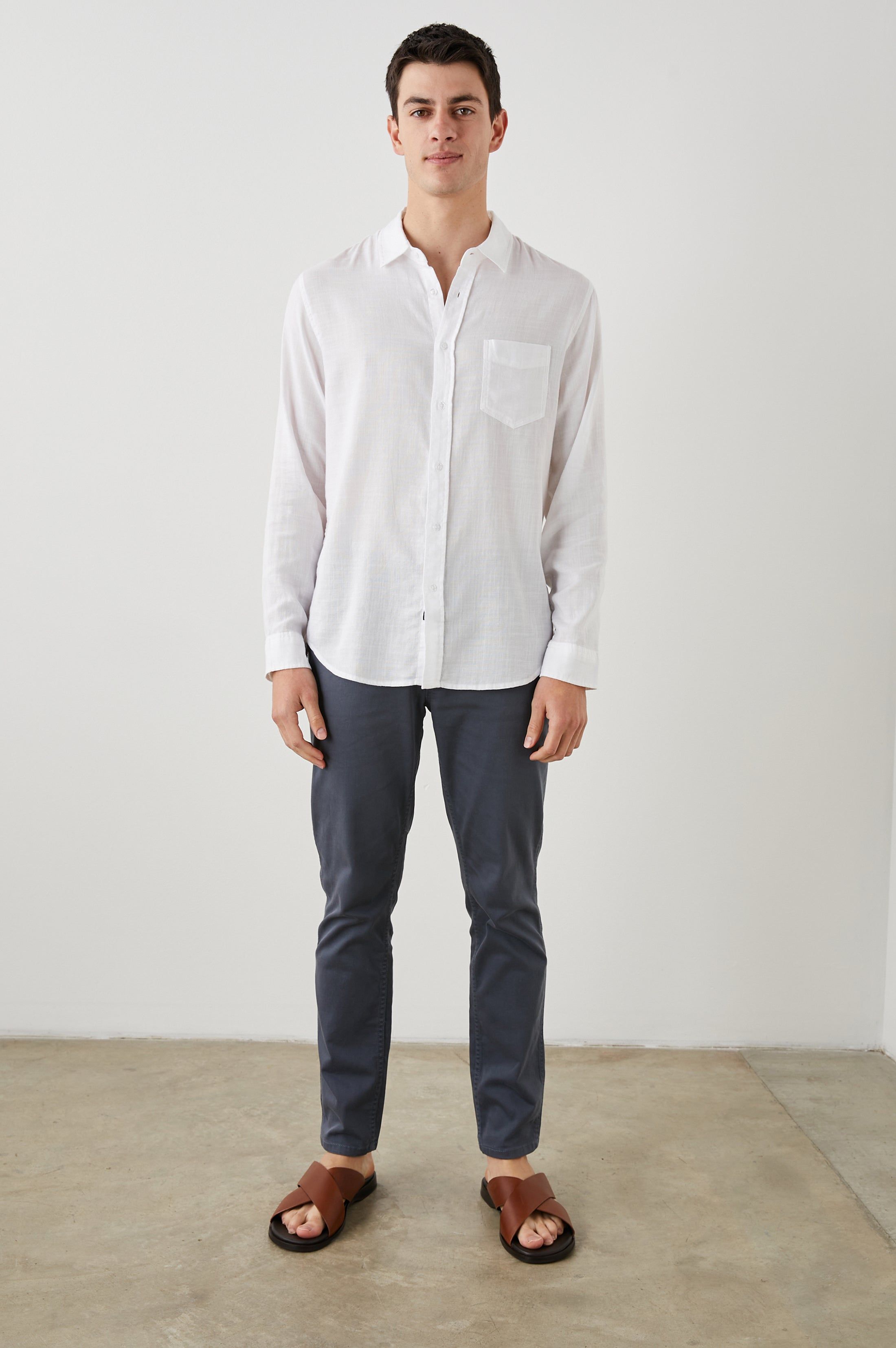 WYATT SHIRT - WHITE sold by Rails product image thumbnail 4