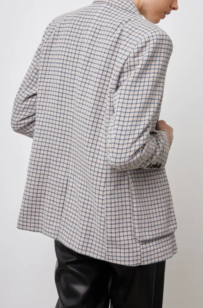 WINDSOR BLAZER - LILAC NAVY MINI CHECK sold by Rails product image thumbnail 3