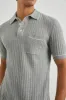 HARDY POLO SHIRT - GREY MELANGE sold by Rails