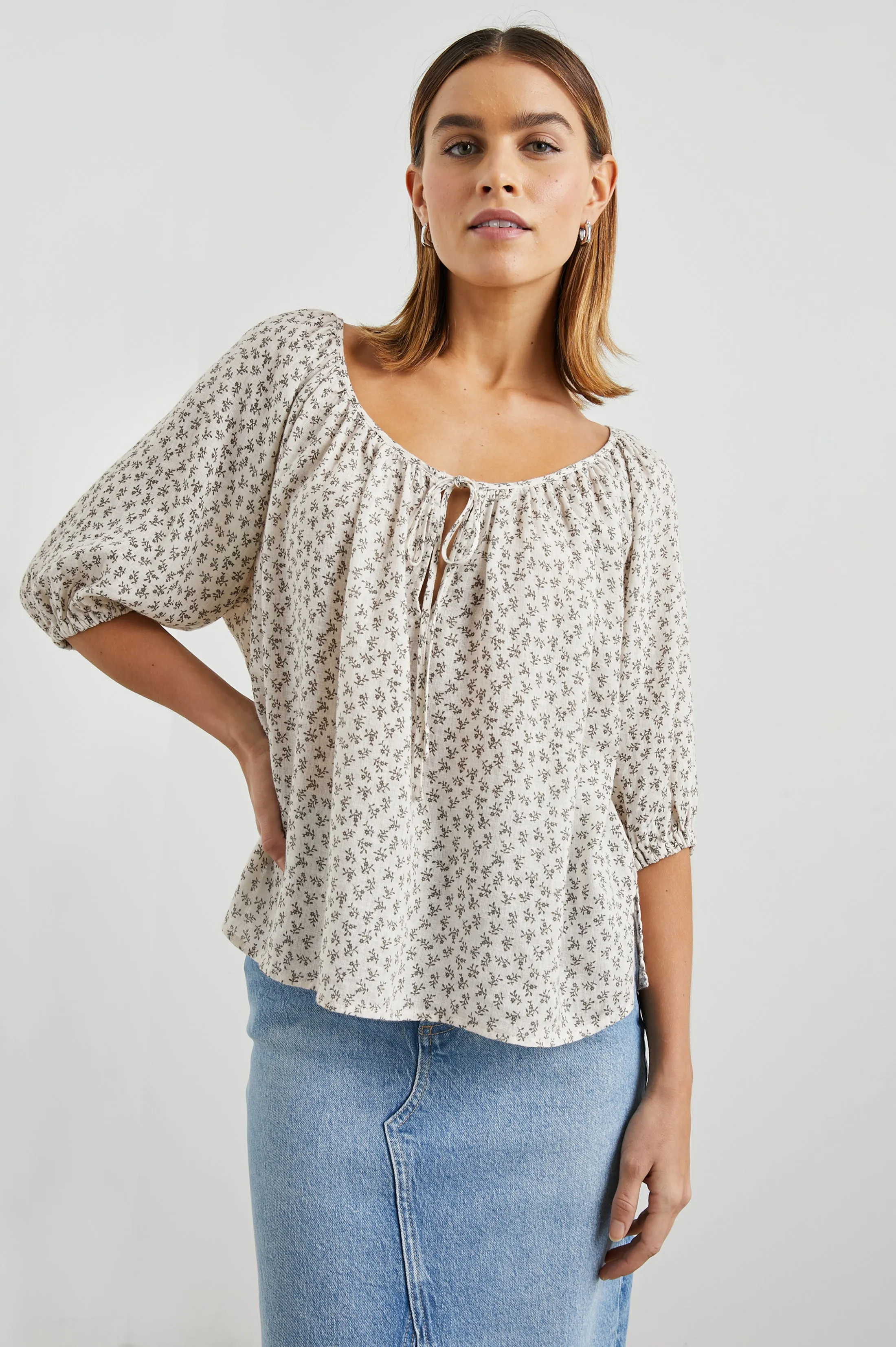 KIRSTIE TOP - BELLA FLORAL sold by Rails product image thumbnail 4