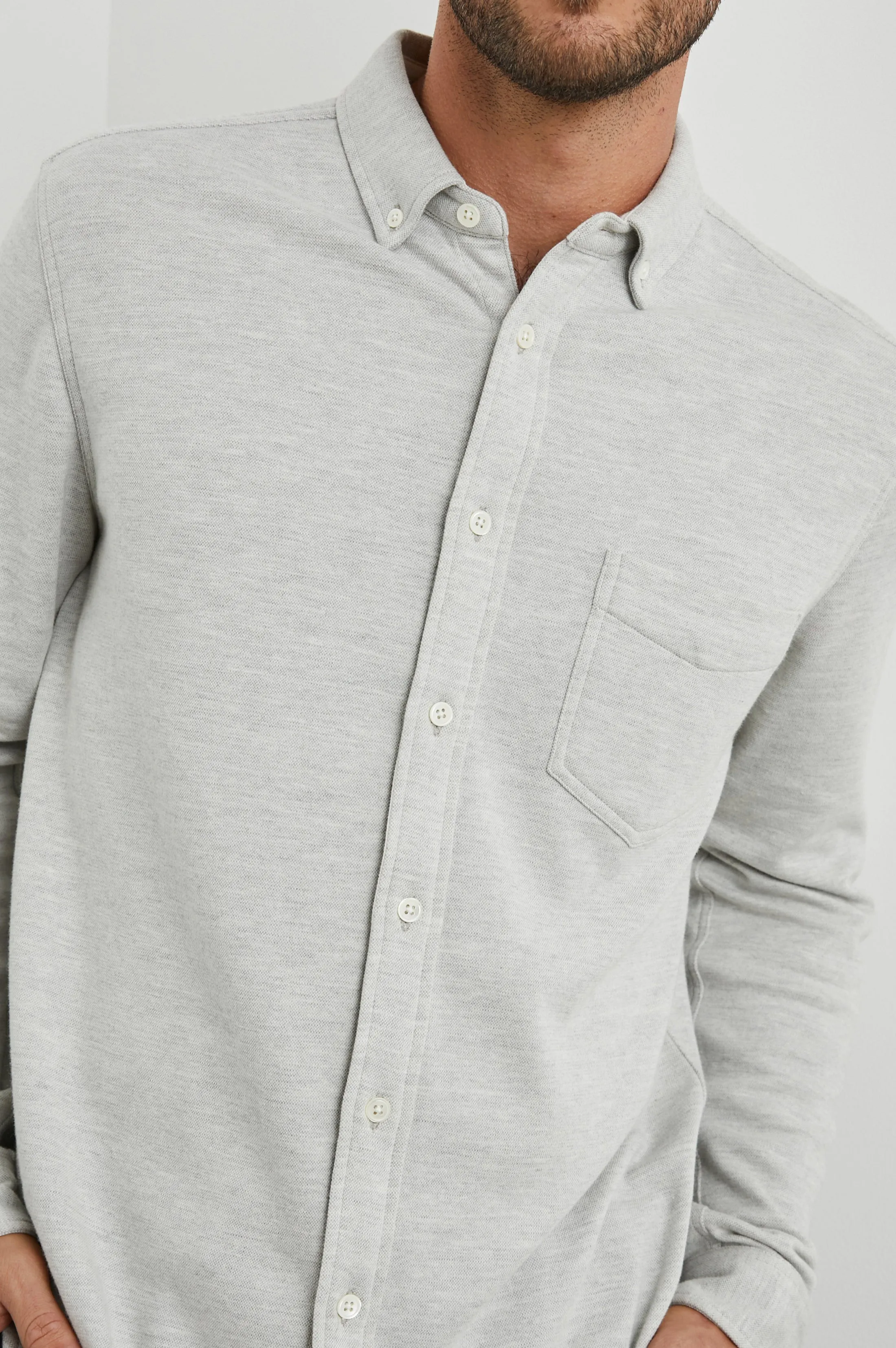 BERKELEY SHIRT - LIGHT GREY sold by Rails product image thumbnail 2