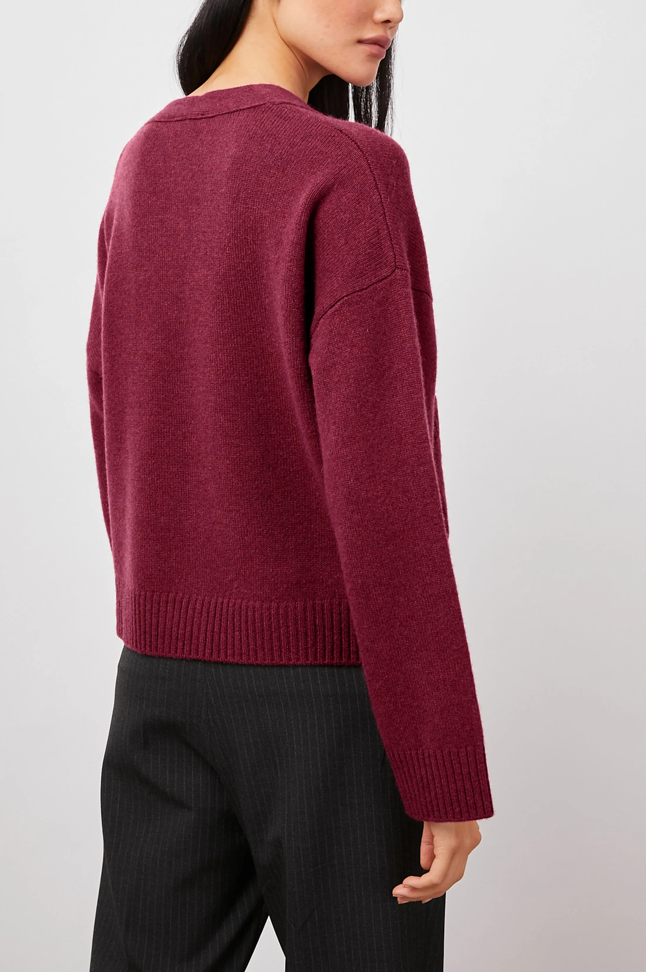 LINDI CARDIGAN - MAGENTA sold by Rails product image thumbnail 5