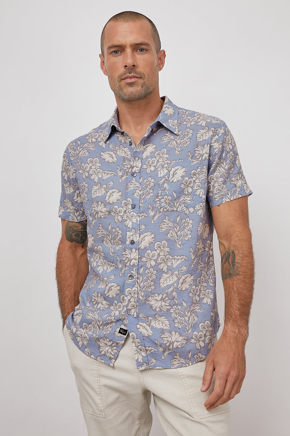 CARSON SHIRT - RUSTIC FLOWER sold by Rails