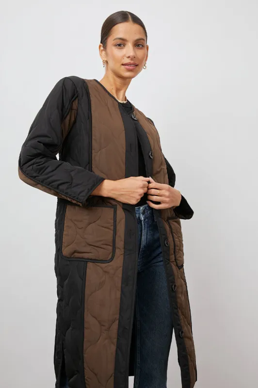 ANDRES JACKET - BLACK BROWN MIX made by Rails