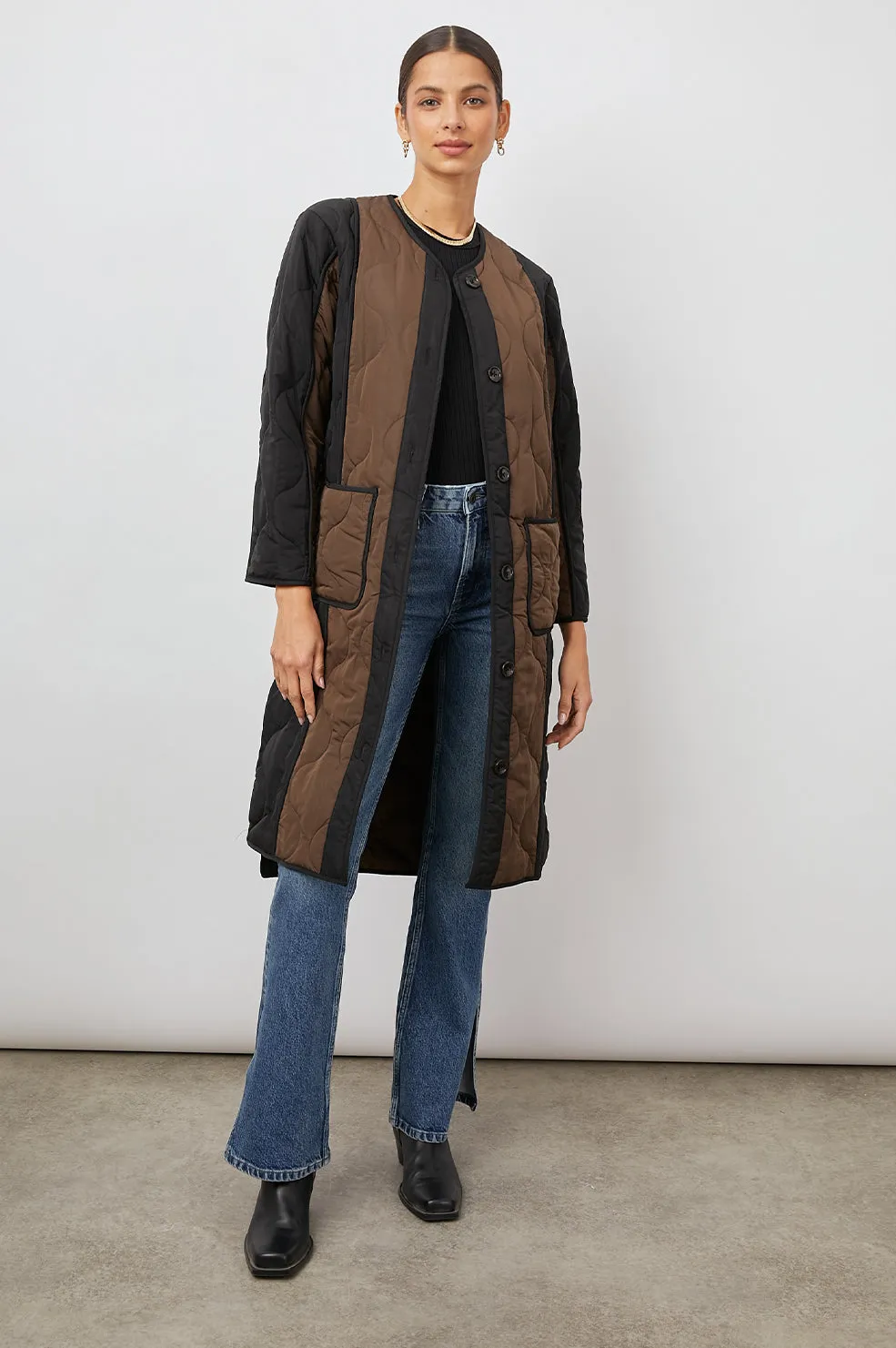 ANDRES JACKET - BLACK BROWN MIX sold by Rails product image thumbnail 3