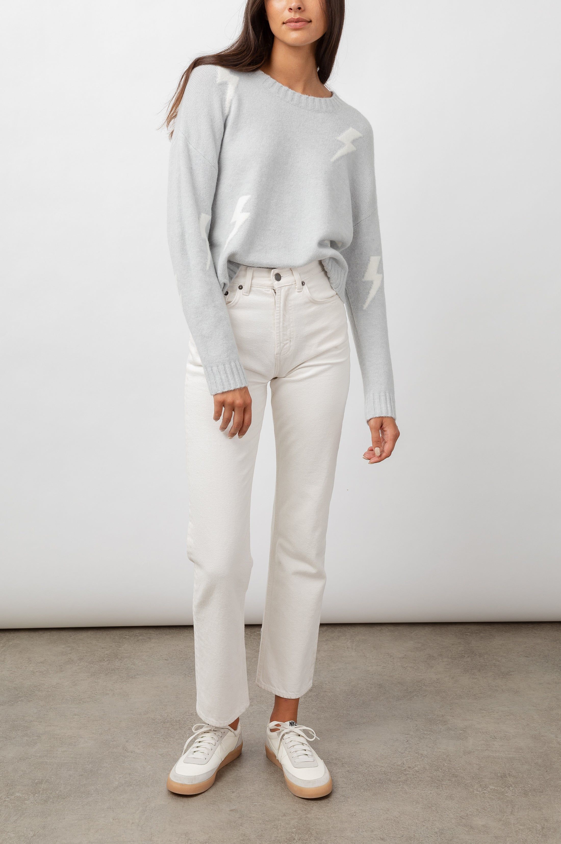 PERCI SWEATER - GREY WHITE LIGHTNING sold by Rails product image thumbnail 3