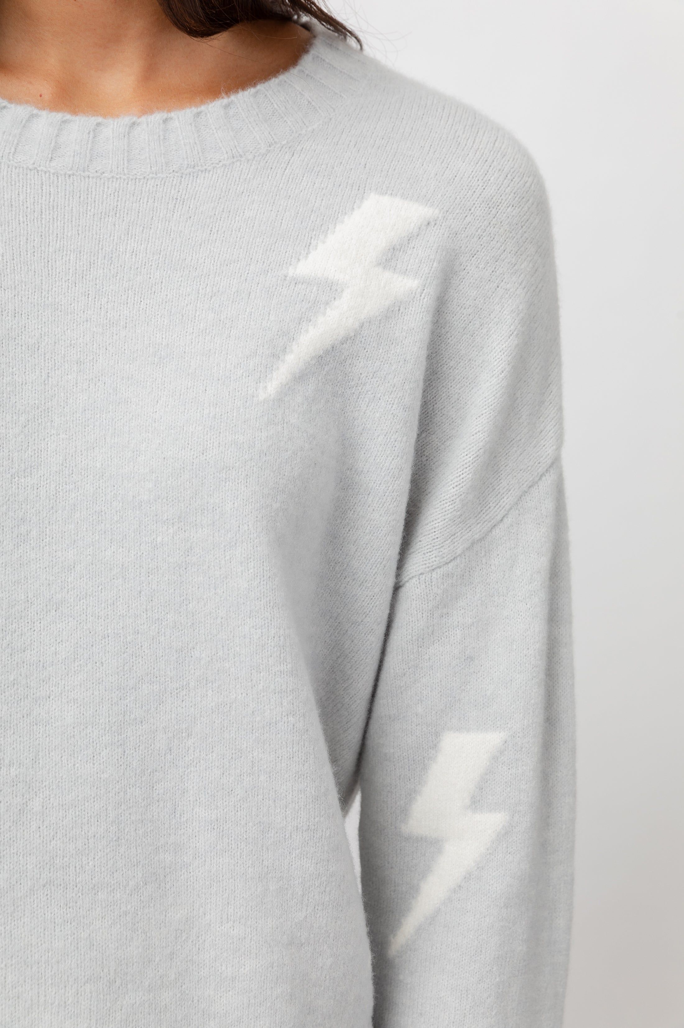 PERCI SWEATER - GREY WHITE LIGHTNING sold by Rails product image thumbnail 2