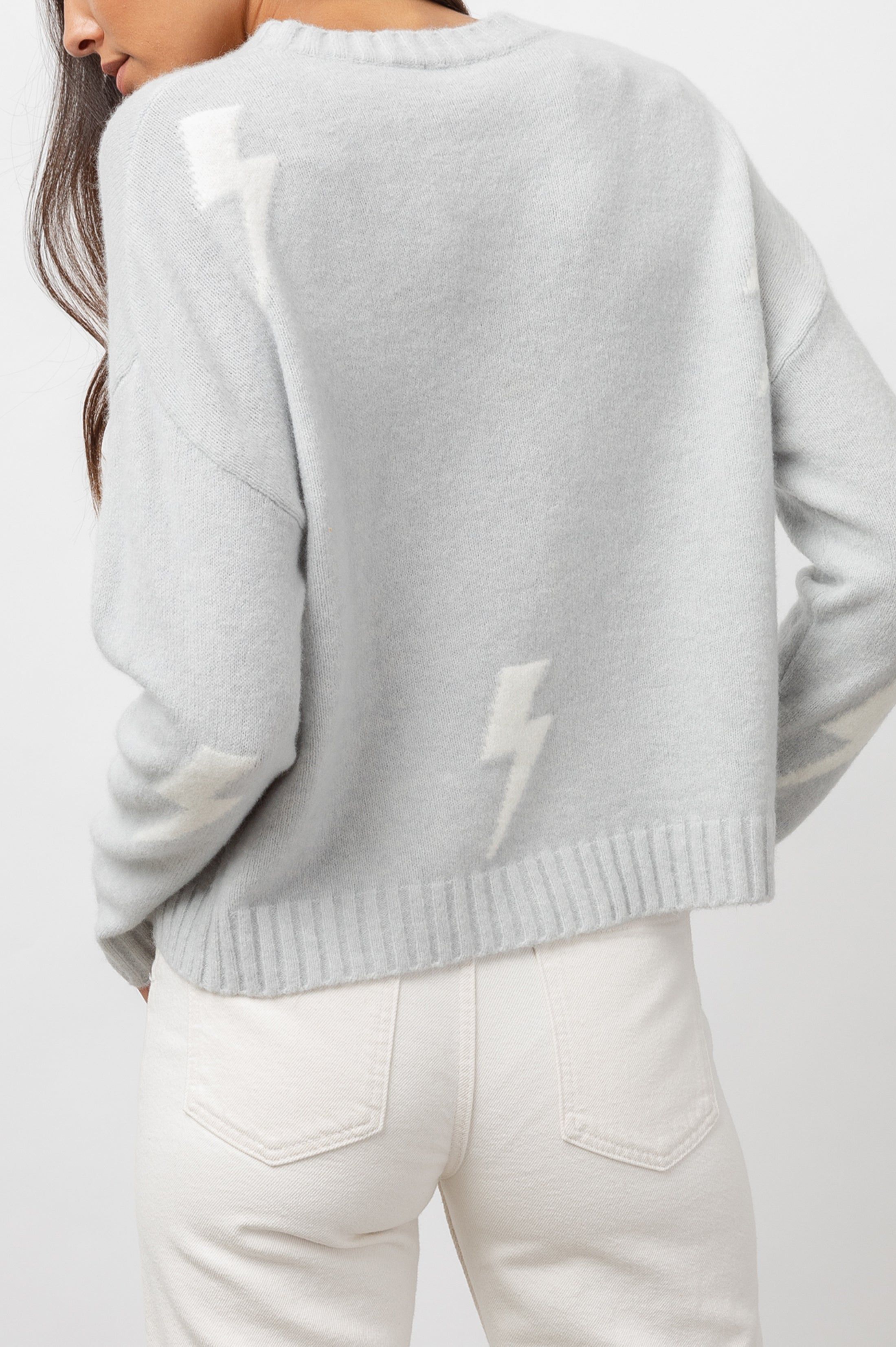 PERCI SWEATER - GREY WHITE LIGHTNING sold by Rails product image thumbnail 5