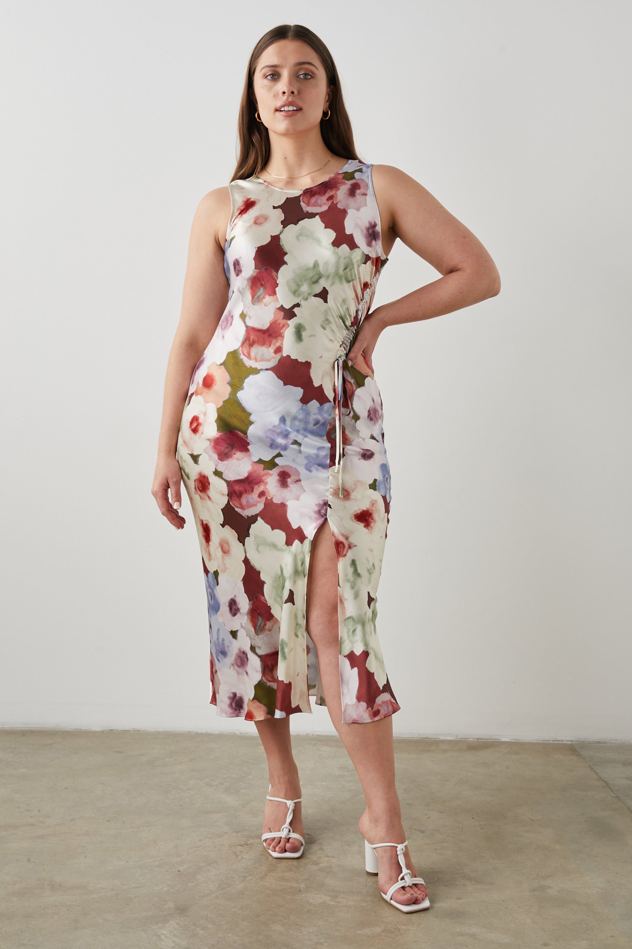 GABRIELLA DRESS - PAINTED ROSE sold by Rails