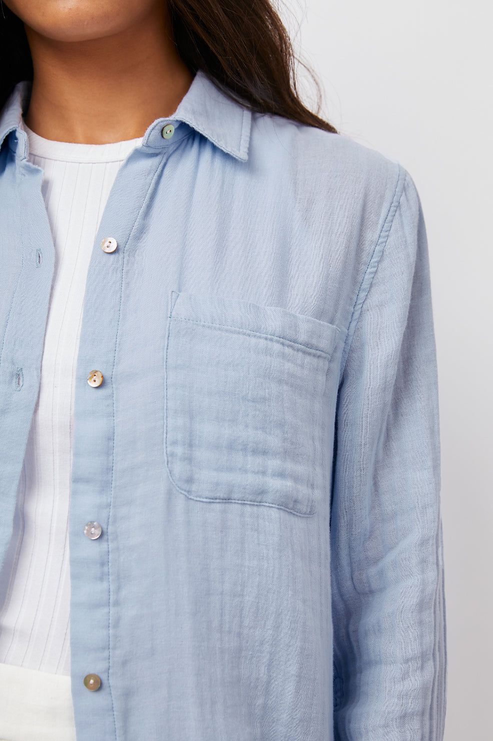 ELLIS SHIRT - BLUEBELL sold by Rails product image thumbnail 3