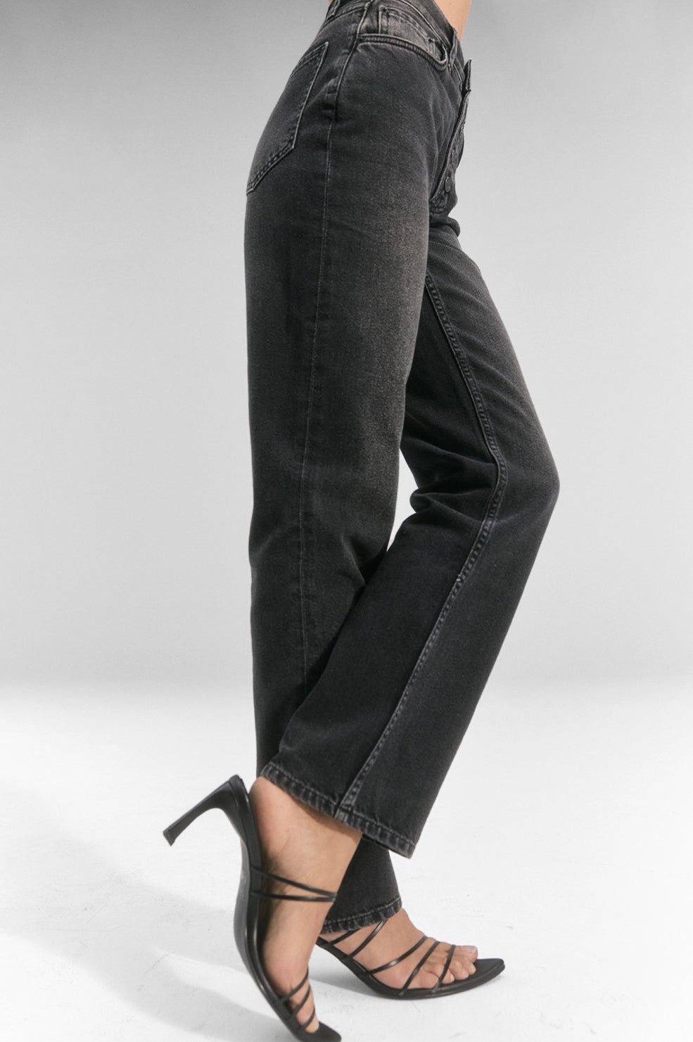 TOPANGA STRAIGHT - HIGH RISE STRAIGHT - GRAPHITE sold by Rails product image thumbnail 3