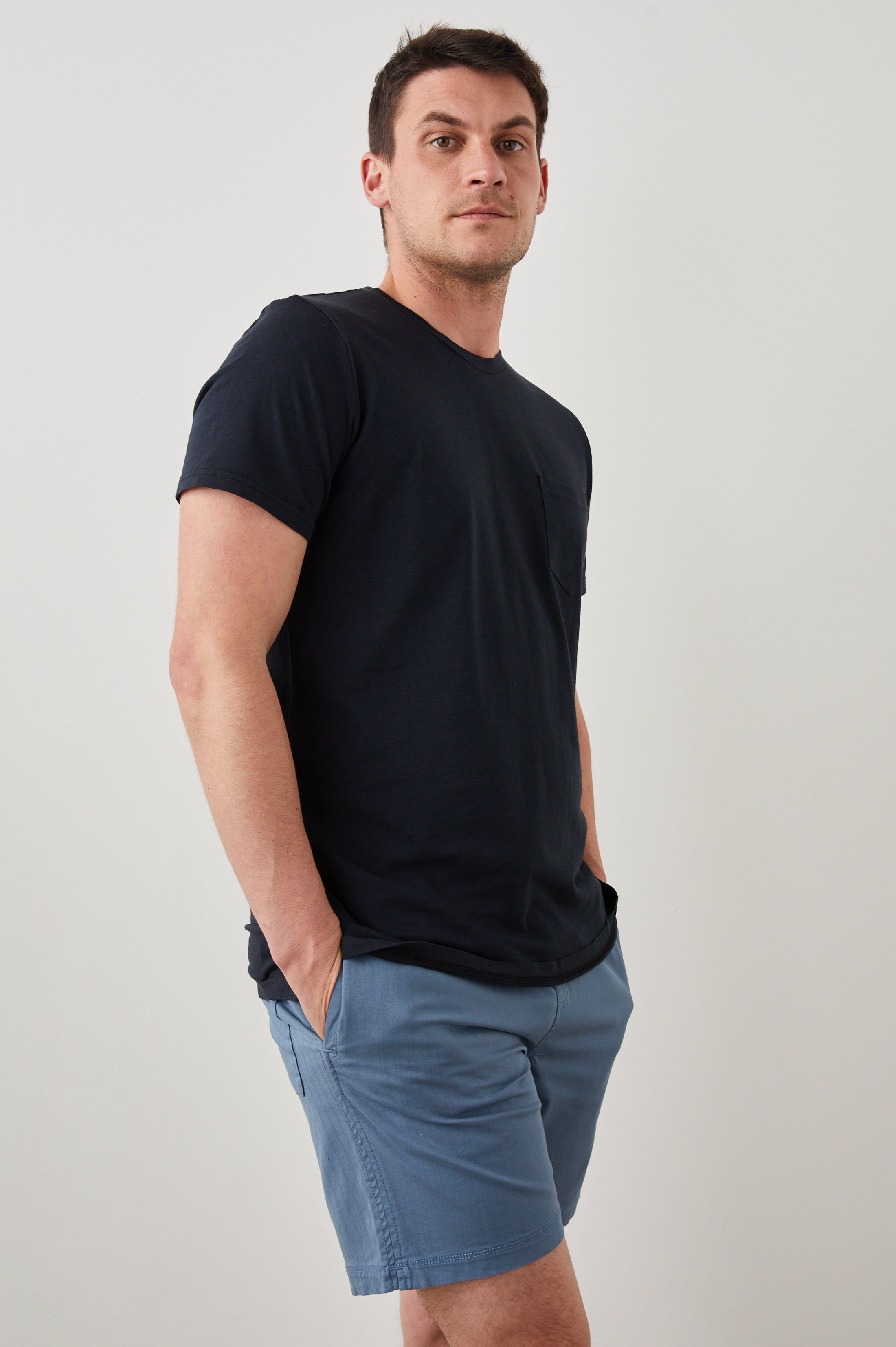 JOHNNY T-SHIRT - CARBON sold by Rails