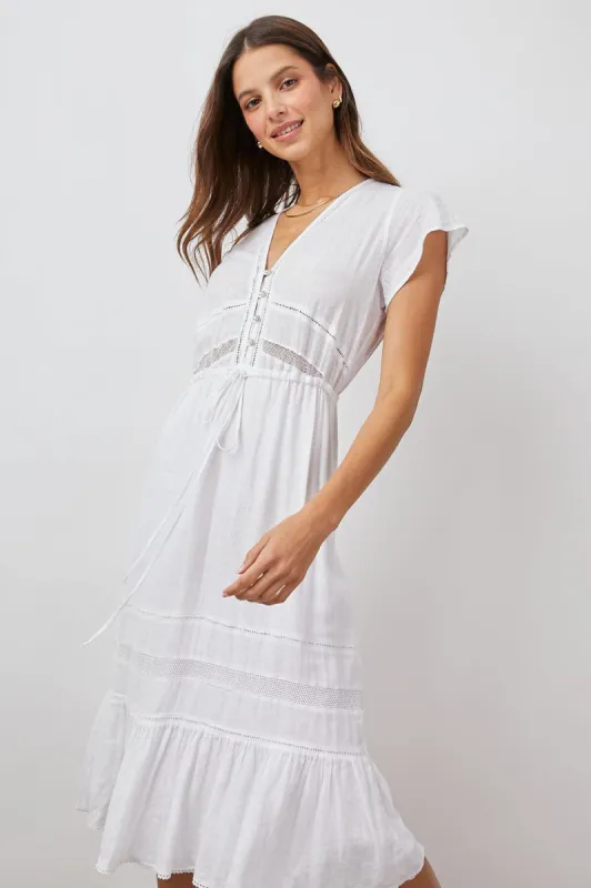 KIKI DRESS - WHITE LACE DETAIL sold by Rails