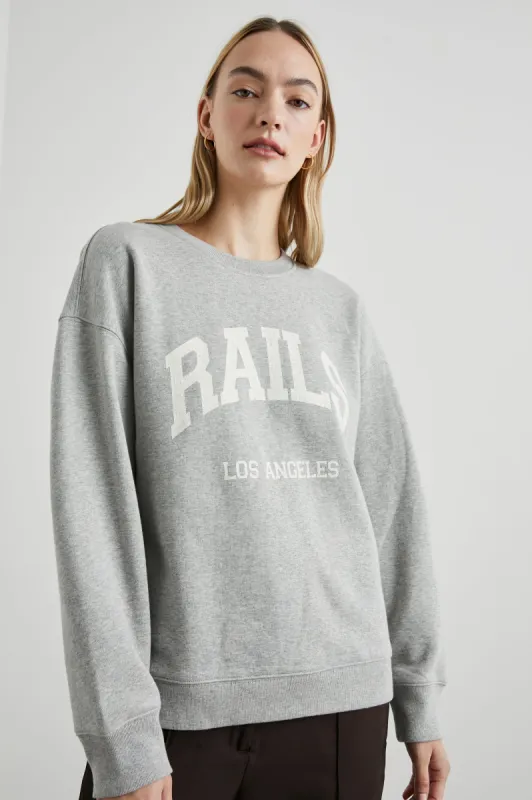 THE VARSITY SWEATSHIRT - HEATHER GREY sold by Rails