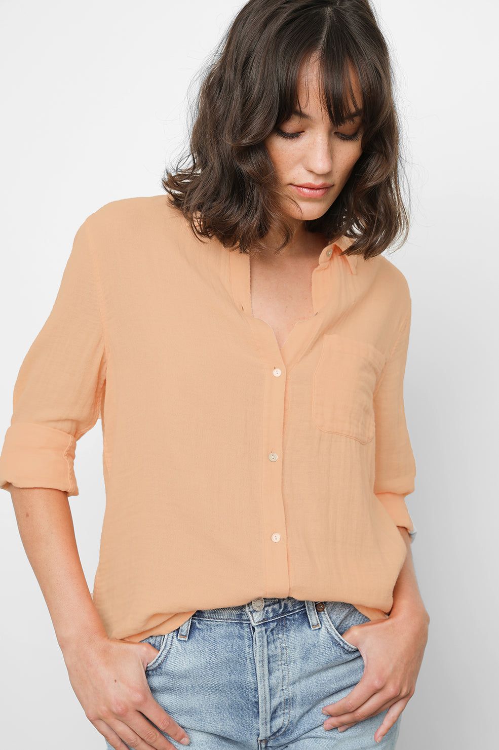 ELLIS SHIRT - MELON sold by Rails product image thumbnail 3
