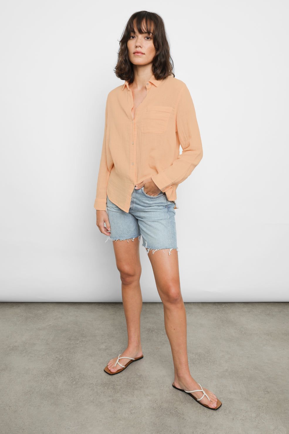 ELLIS SHIRT - MELON sold by Rails product image thumbnail 5