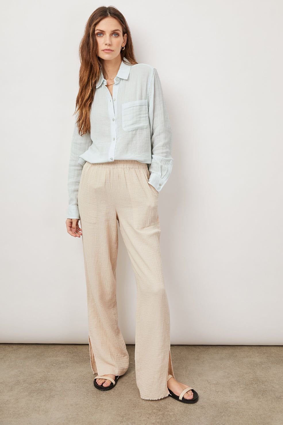 ELLIS SHIRT - SKY sold by Rails product image thumbnail 4