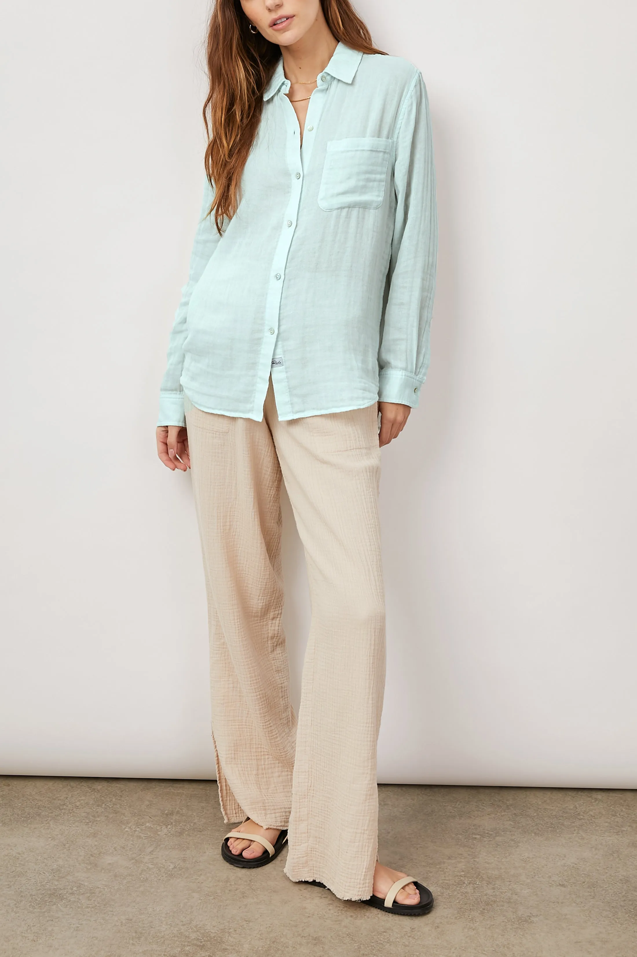 ELLIS SHIRT - SKY sold by Rails product image thumbnail 3