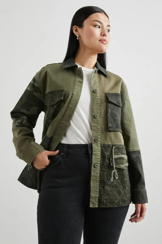 EVAN JACKET - OLIVE TRIO sold by Rails