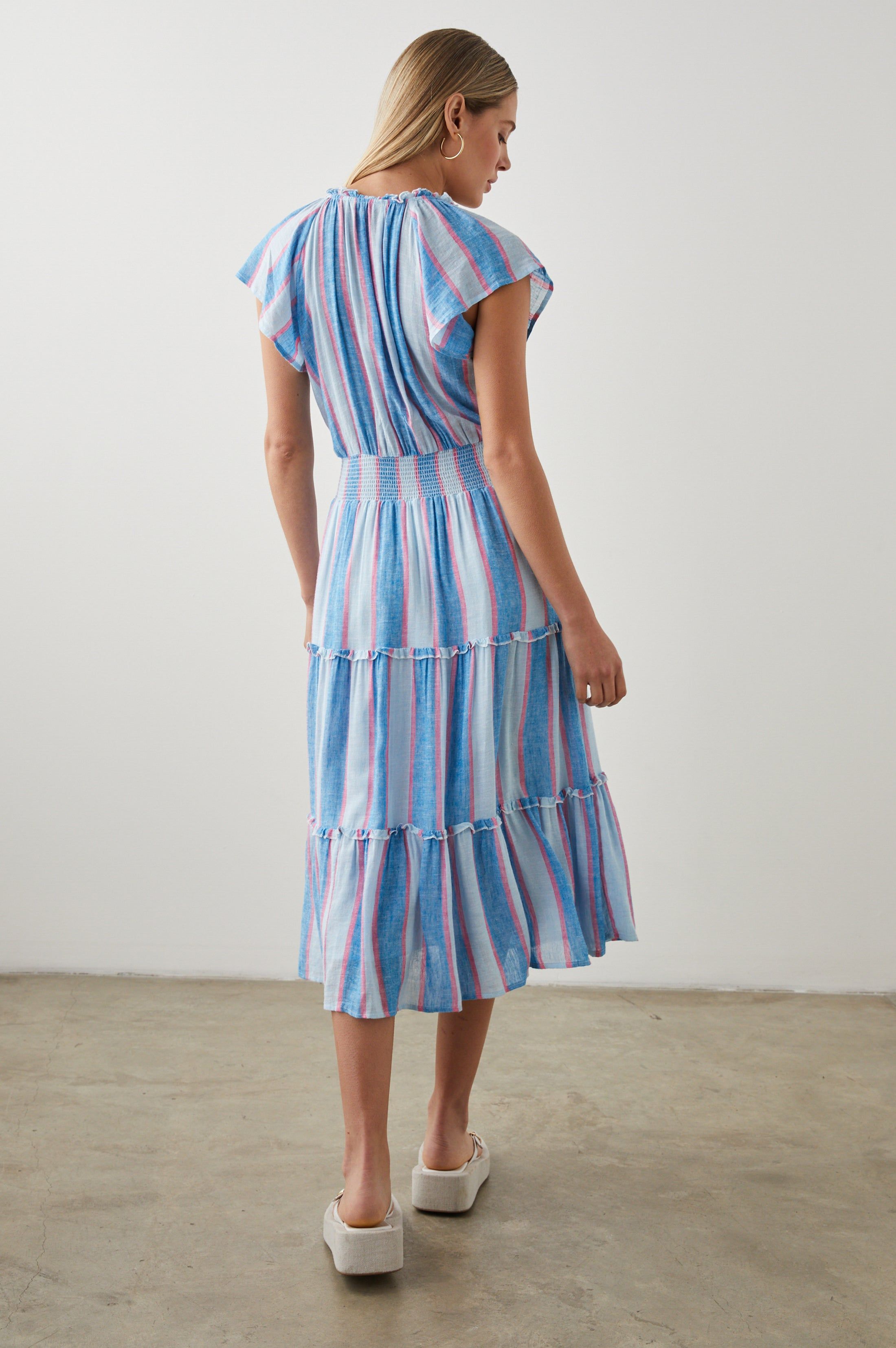 AMELLIA DRESS - KONA STRIPE sold by Rails product image thumbnail 7
