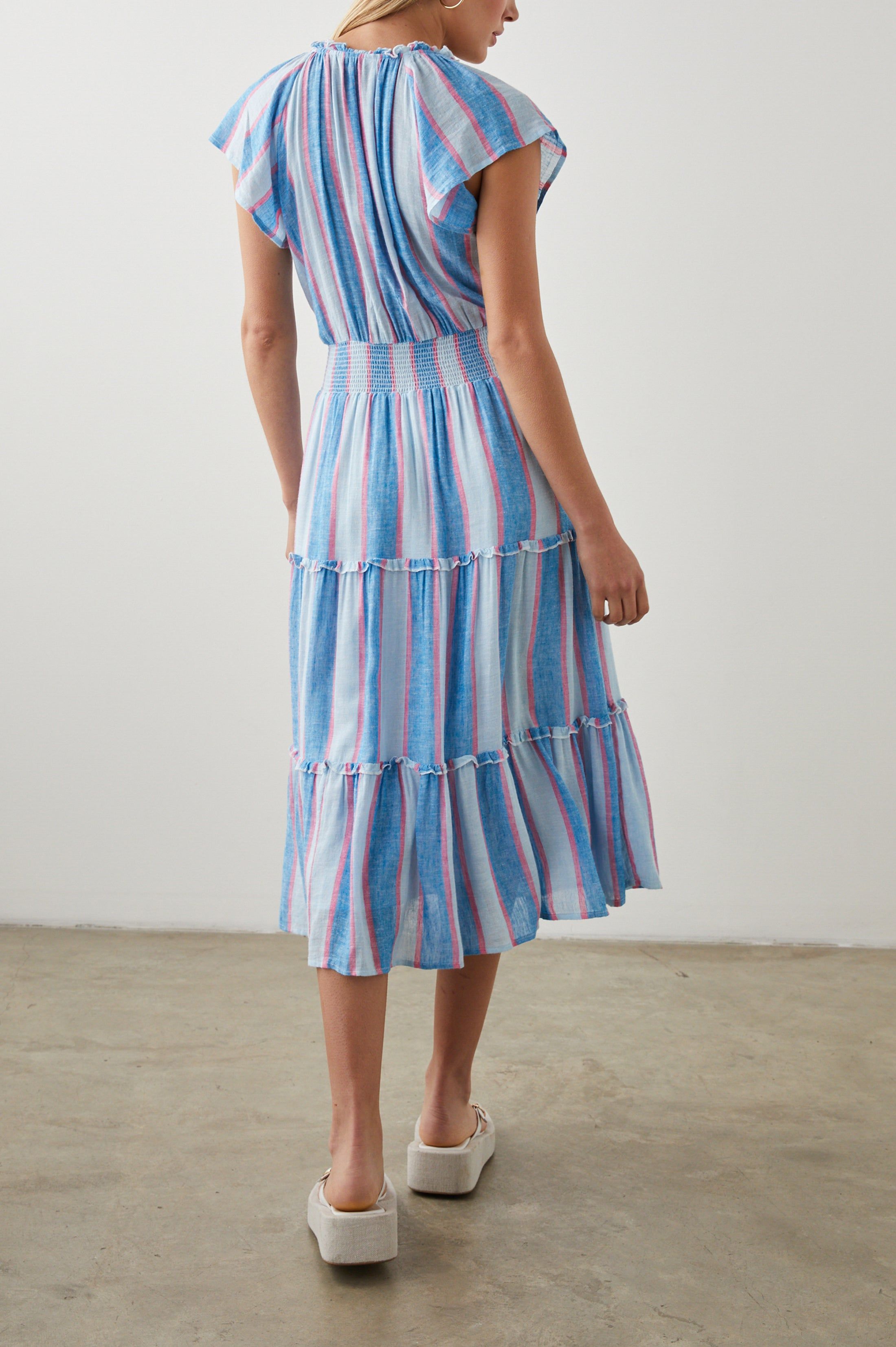 AMELLIA DRESS - KONA STRIPE sold by Rails product image thumbnail 5