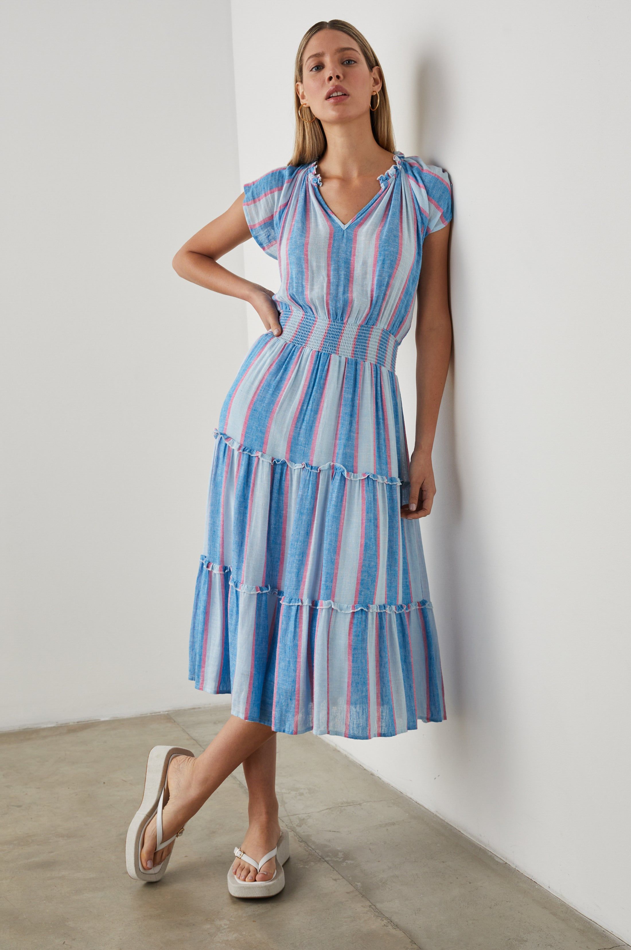 AMELLIA DRESS - KONA STRIPE sold by Rails product image thumbnail 3