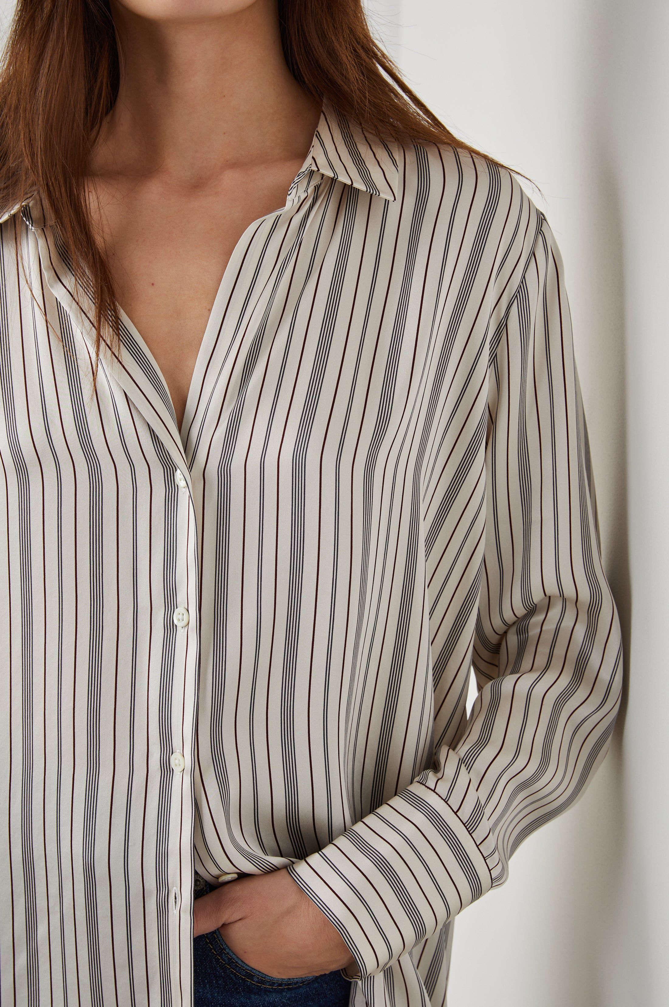 DORIAN SHIRT - PROVIDENCE STRIPE sold by Rails product image thumbnail 2
