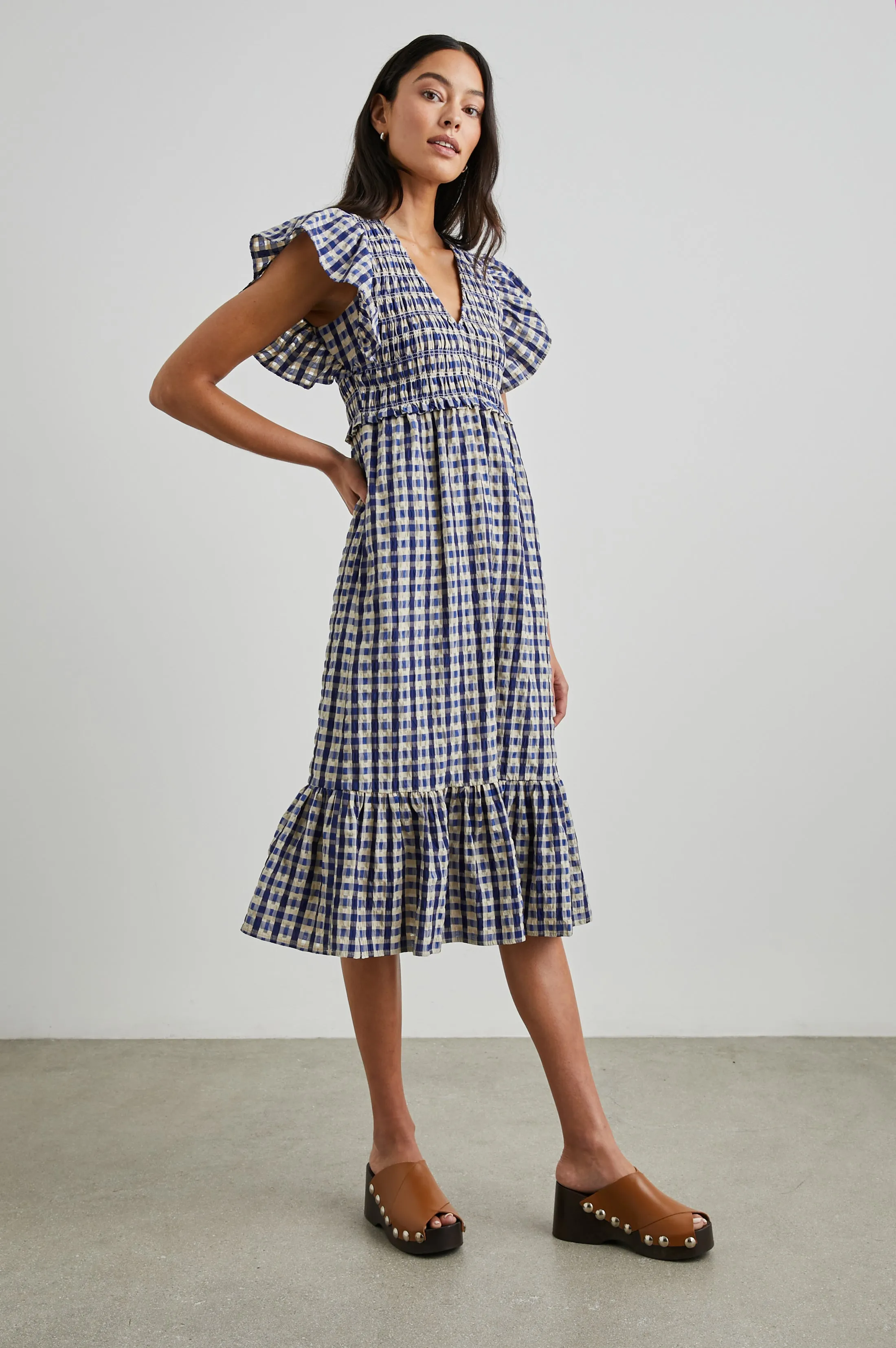 CLEMENTINE DRESS - LAGOS PLAID sold by Rails product image thumbnail 4